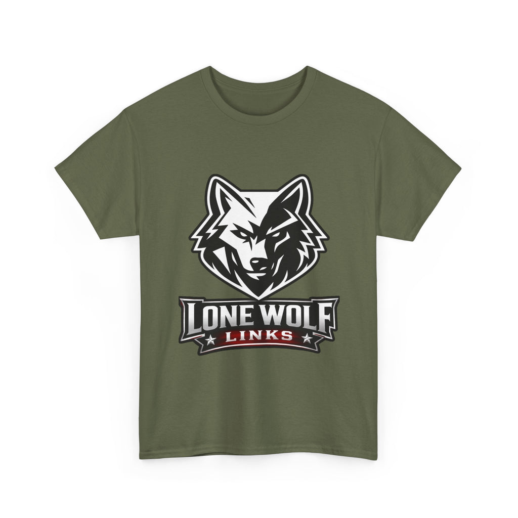 Lone Wolf Golf Unisex T-Shirt Dark Colors - 'Lone Wolf Links' Logo Tee