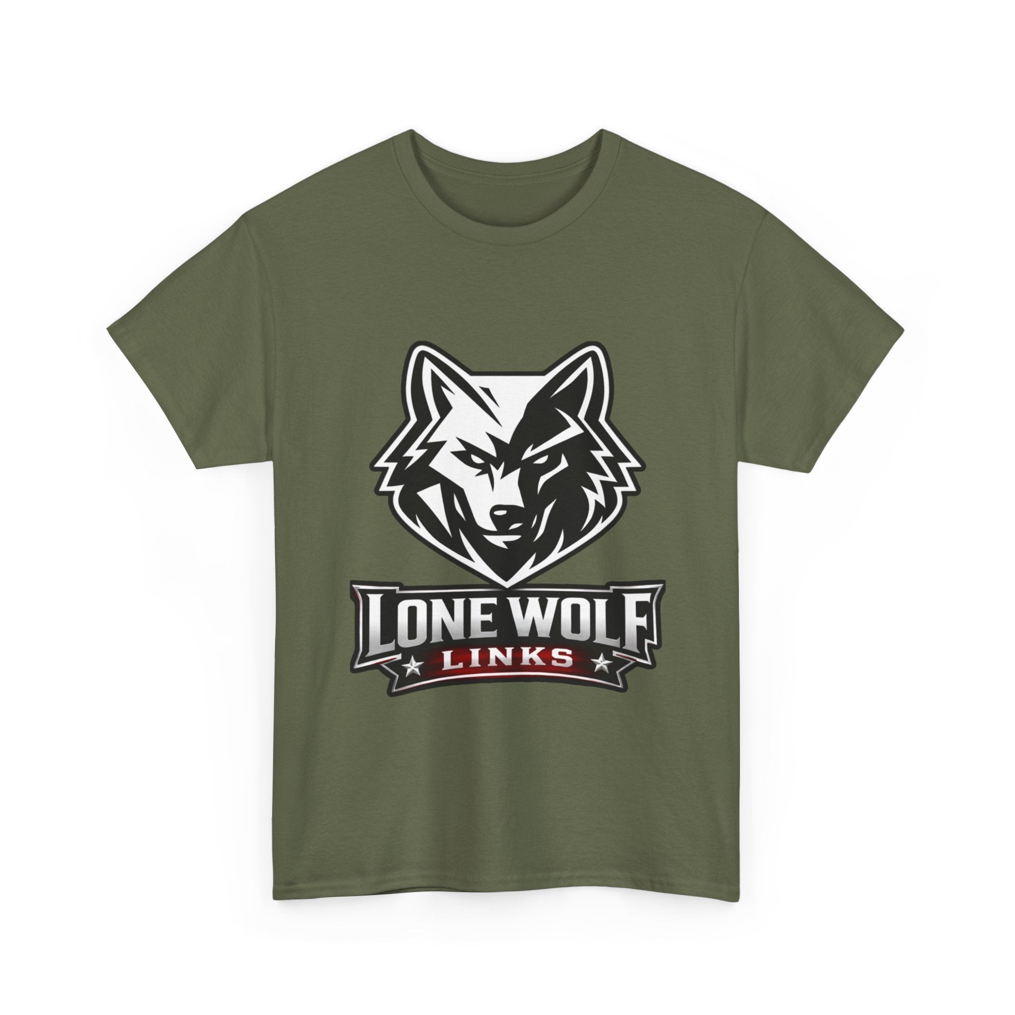 Lone Wolf Golf Unisex T-Shirt Dark Colors - 'Lone Wolf Links' Logo Tee