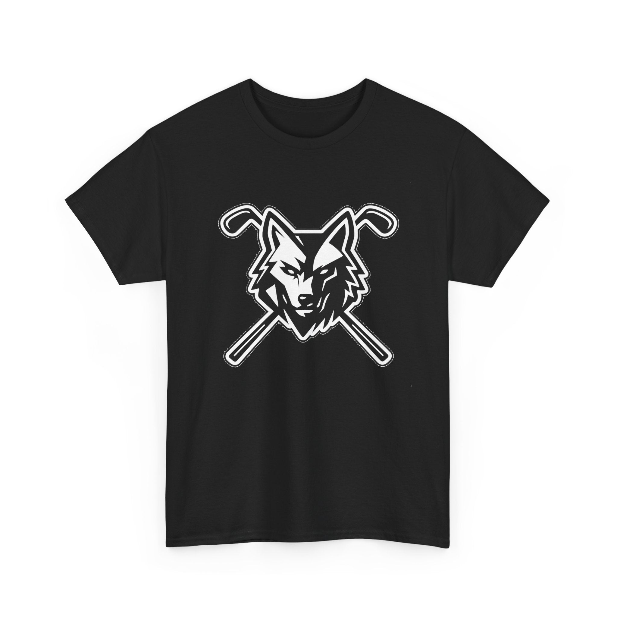 Wolf With Crossing Clubs Logo Unisex Tee - Dark Colors