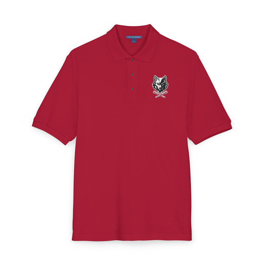 Embroidered Unisex Wolf & Tees Polo Shirt - Casual Golf Wear