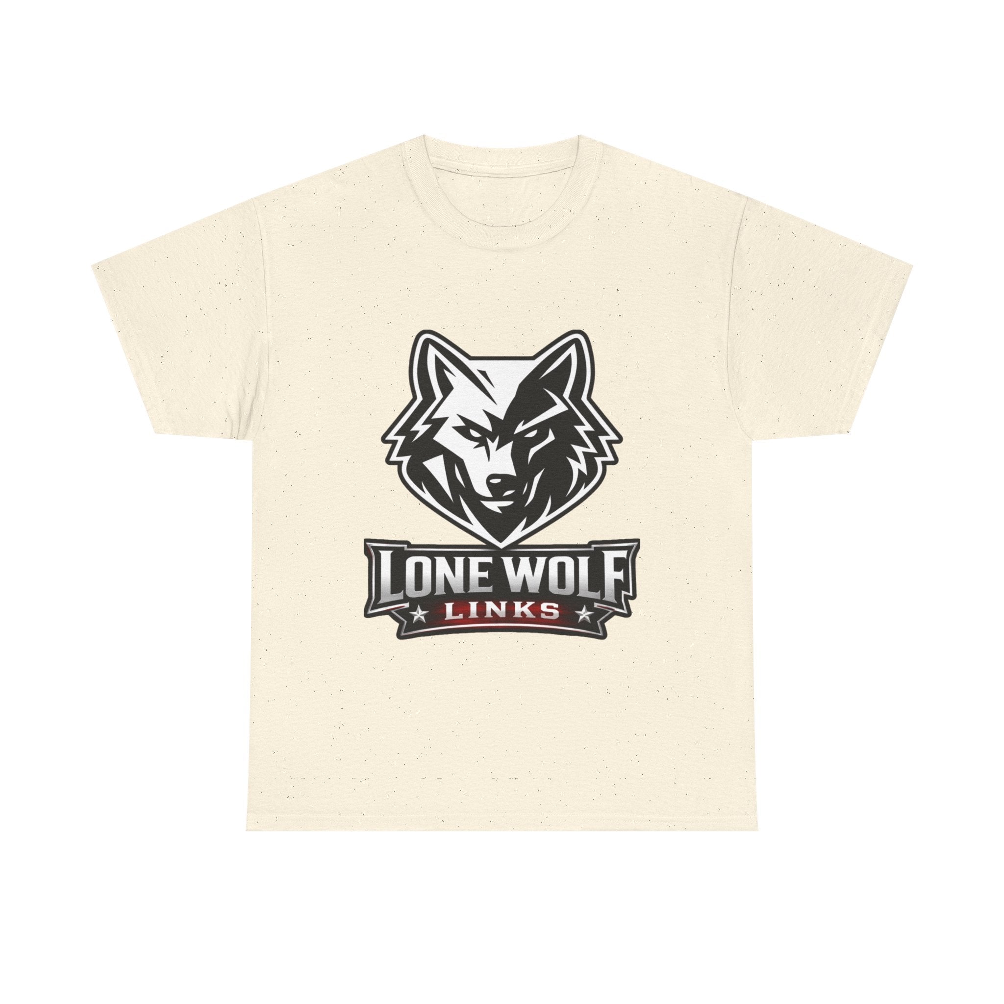 Wolf Logo T‑Shirt Unisex Light Colors - 'Lone Wolf Links' Graphic Tee