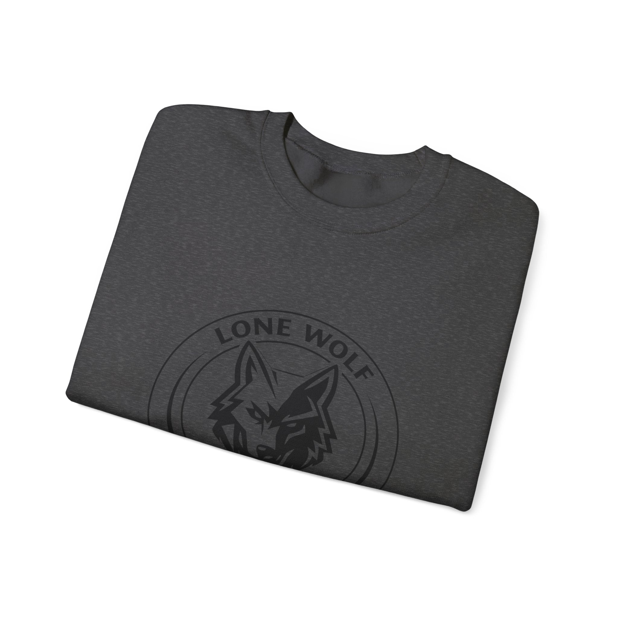 Lone Wolf Links Crewneck Sweatshirt - Unisex Golf Tee Logo Pullover