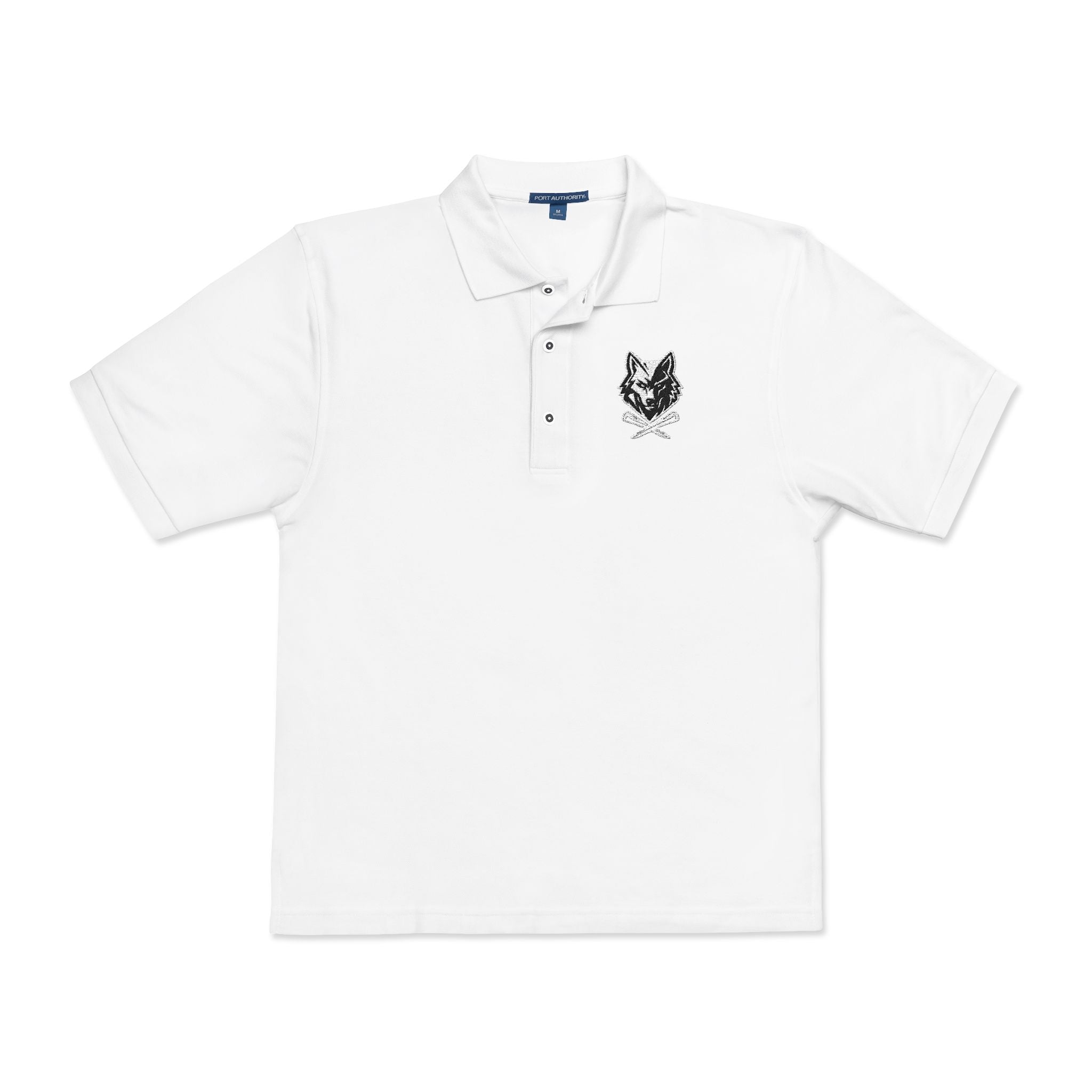 Embroidered Unisex Wolf & Tees Polo Shirt - Casual Golf Wear