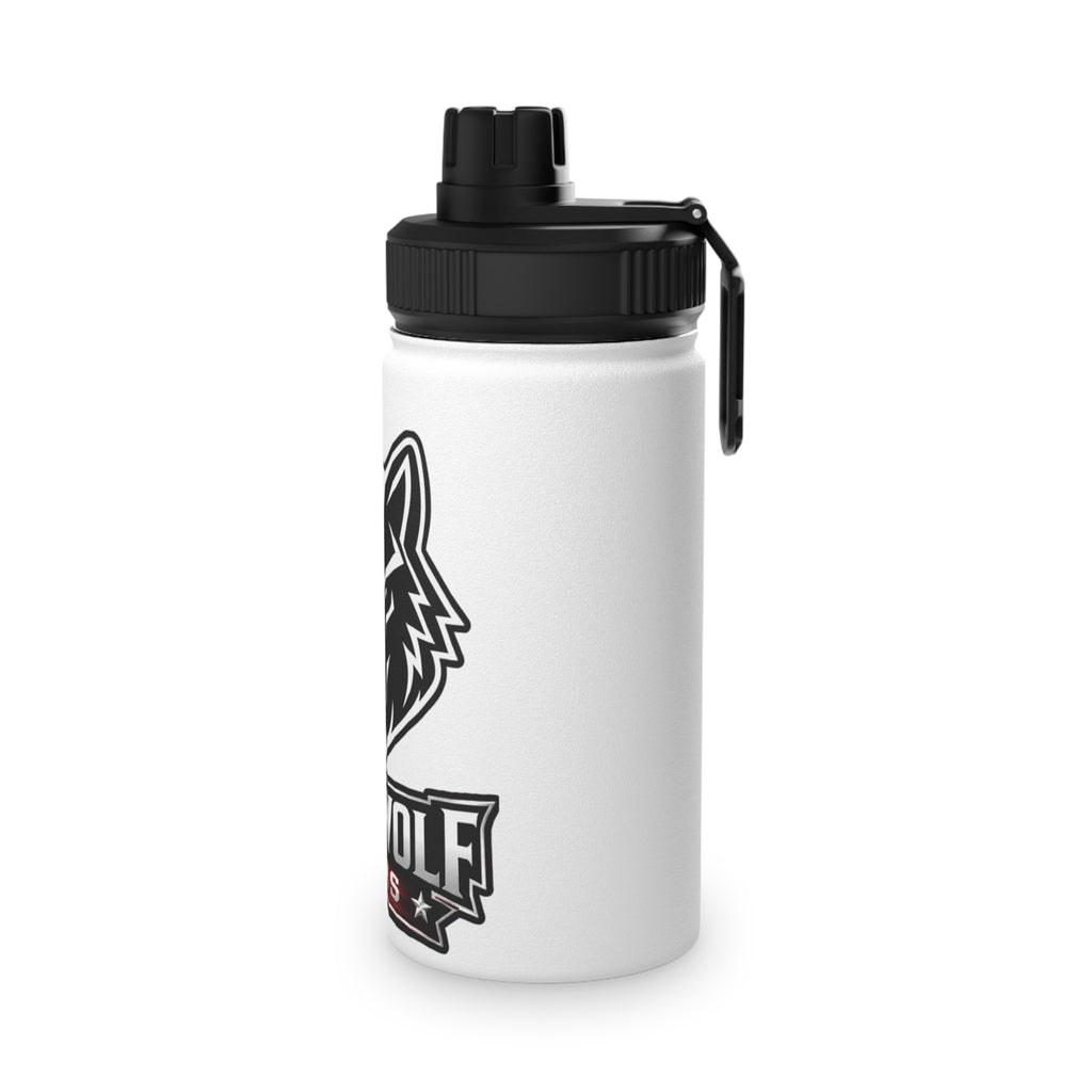 Lone Wolf Sports Stainless Steel Water Bottle - Insulated Athletic Bottle with Sports Lid