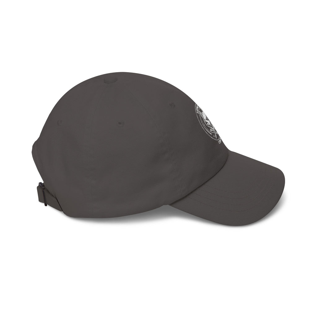 Wolf Emblem Dad Cap – Vintage Stone Wolf Logo Golf Hat