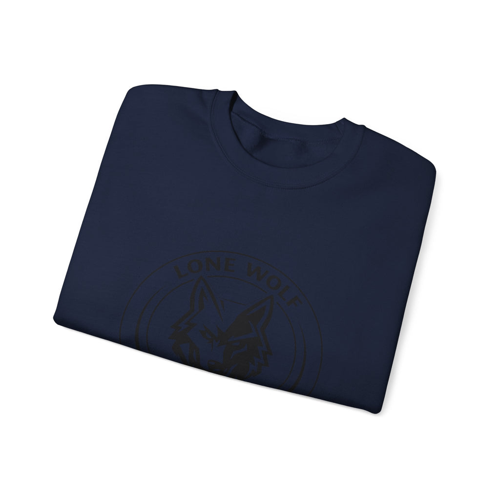 Lone Wolf Links Crewneck Sweatshirt - Unisex Golf Tee Logo Pullover
