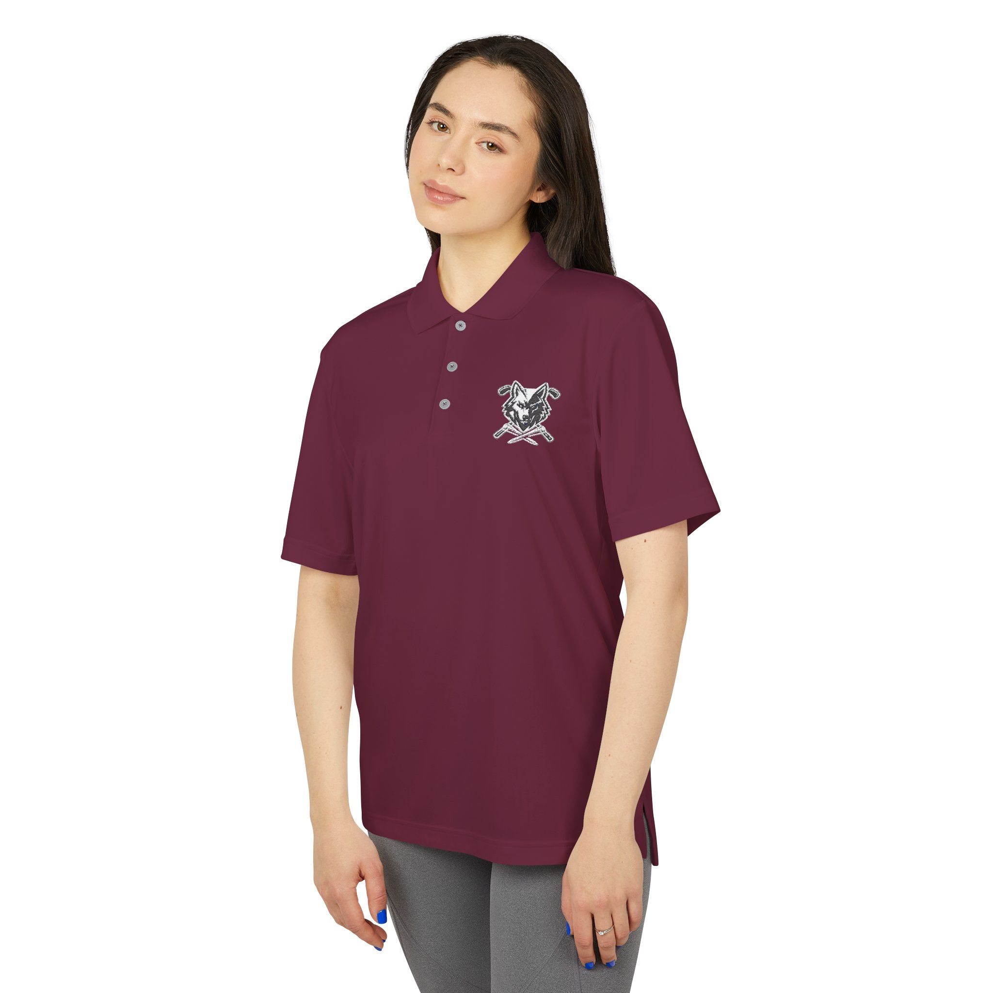 Wolf & Crossed Tees Unisex Polo Shirt - Performance Golf Polo