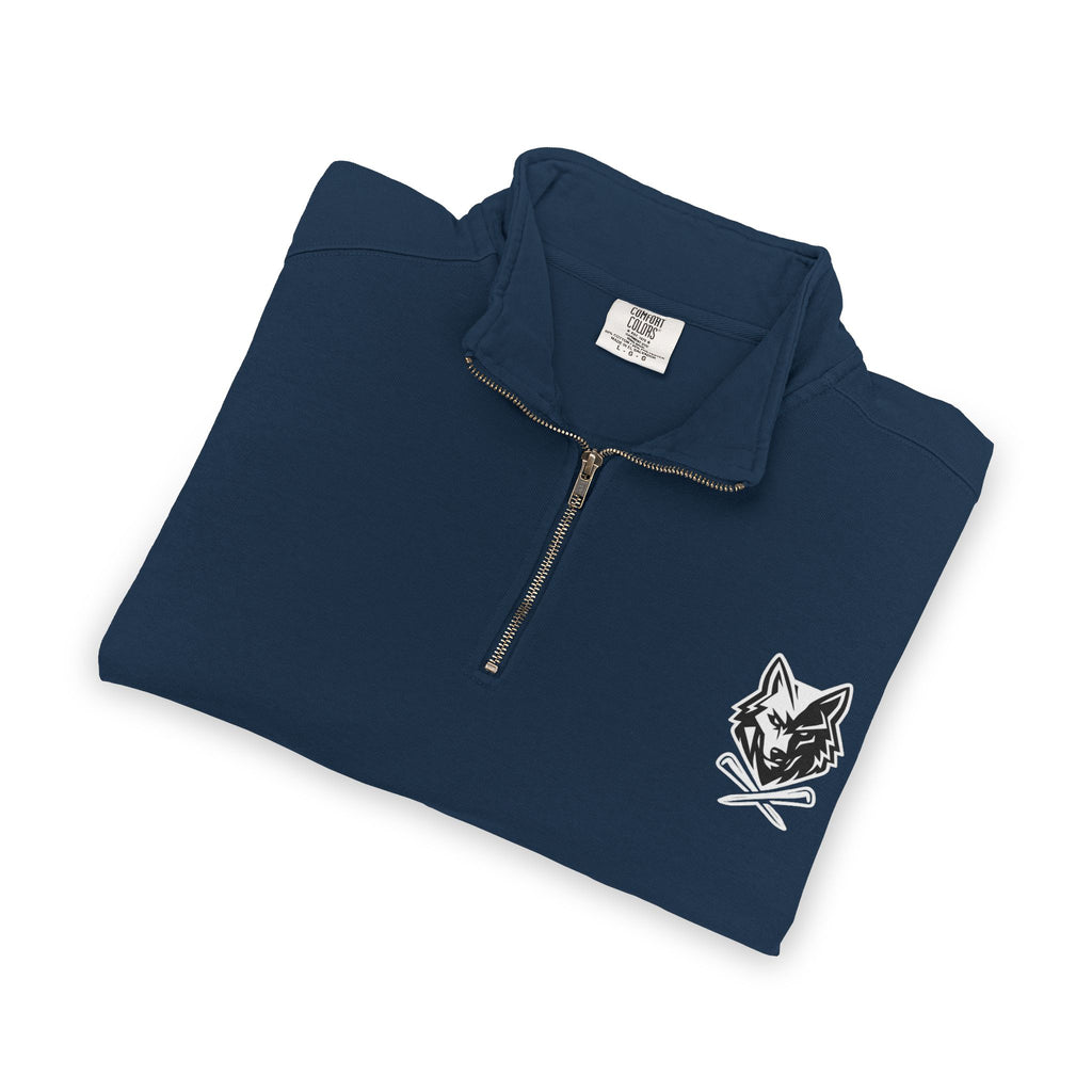 Wolf & Crossed Tee Quarter-Zip Unisex Sweatshirt