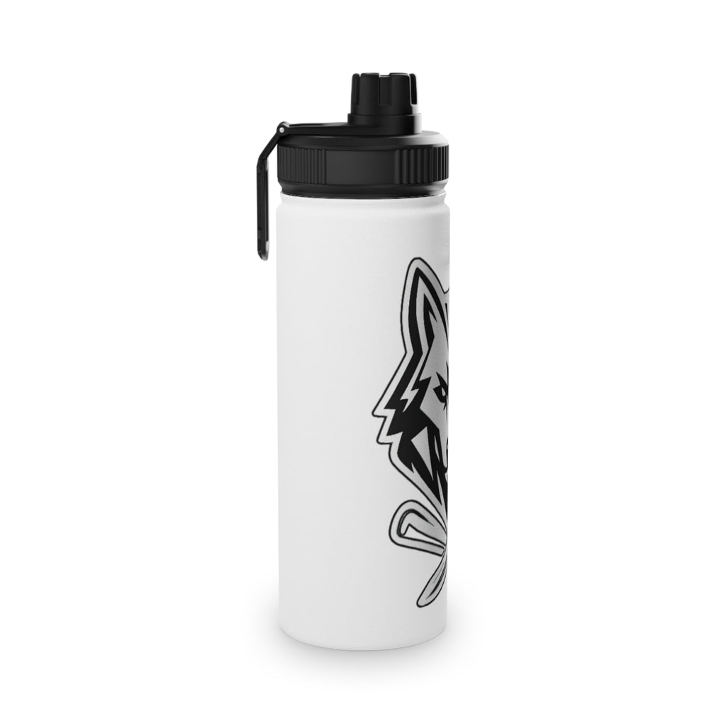Wolf Logo Stainless Steel Water Bottle - Sports Lid, Insulated Sports Bottle