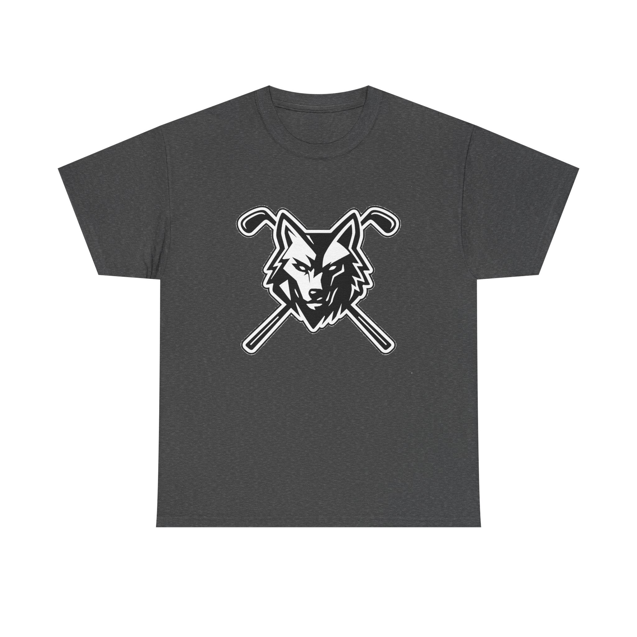 Wolf With Crossing Clubs Logo Unisex Tee - Dark Colors