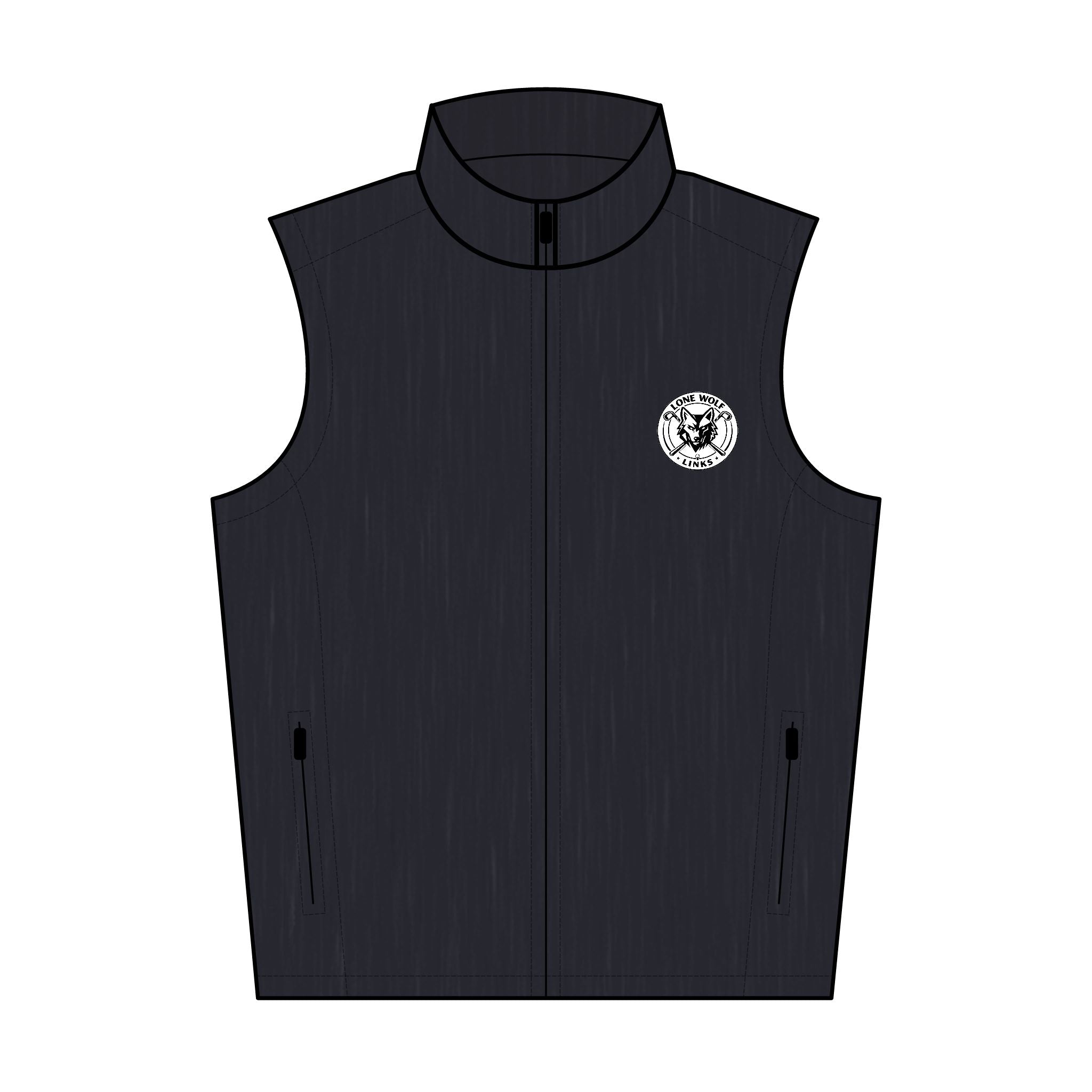 Embroidered Core Soft Shell Vest - Men’s Golf Lightweight Windproof Vest