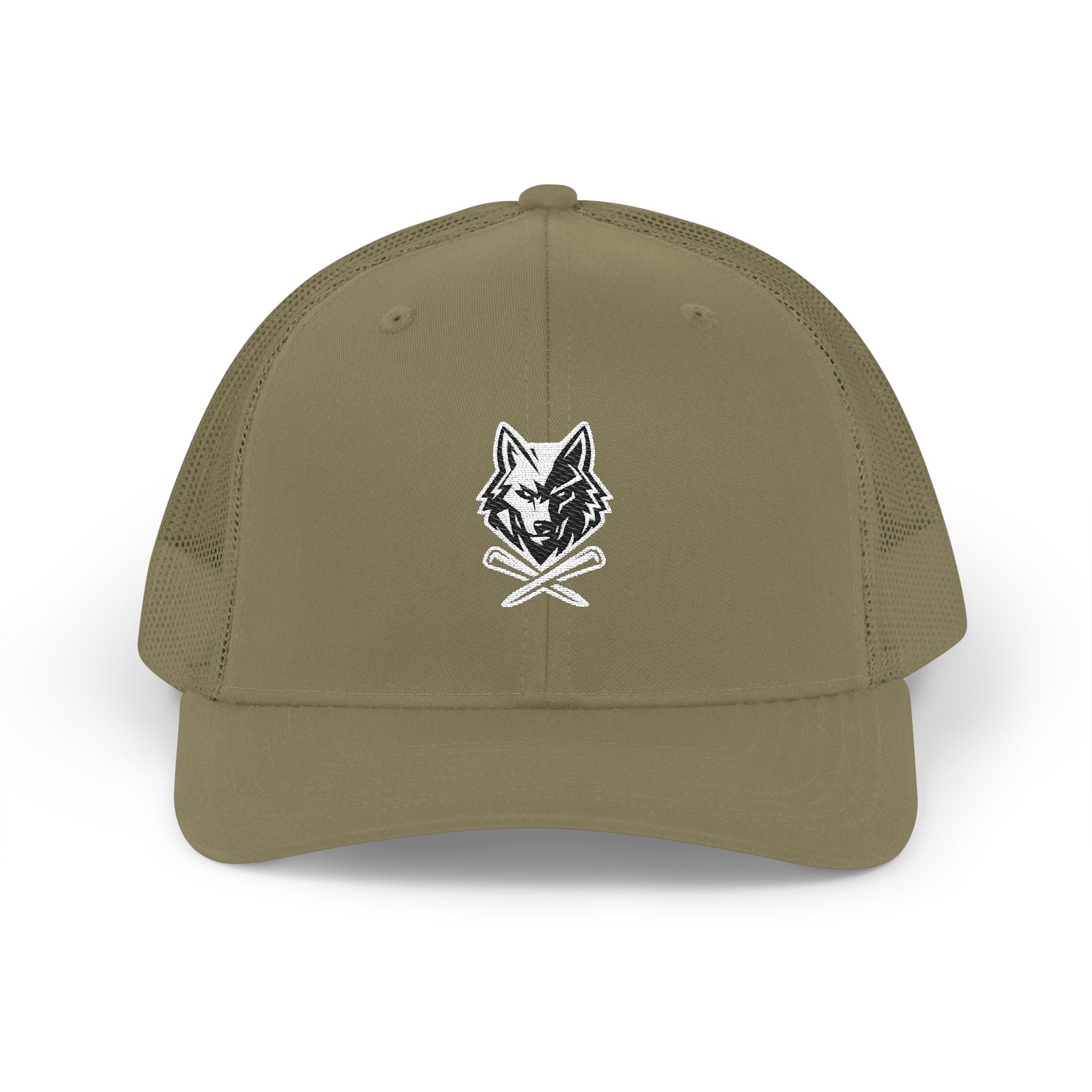 Trucker Hat - Lone Wolf Links with Crossed Tees Embroidered Snapback