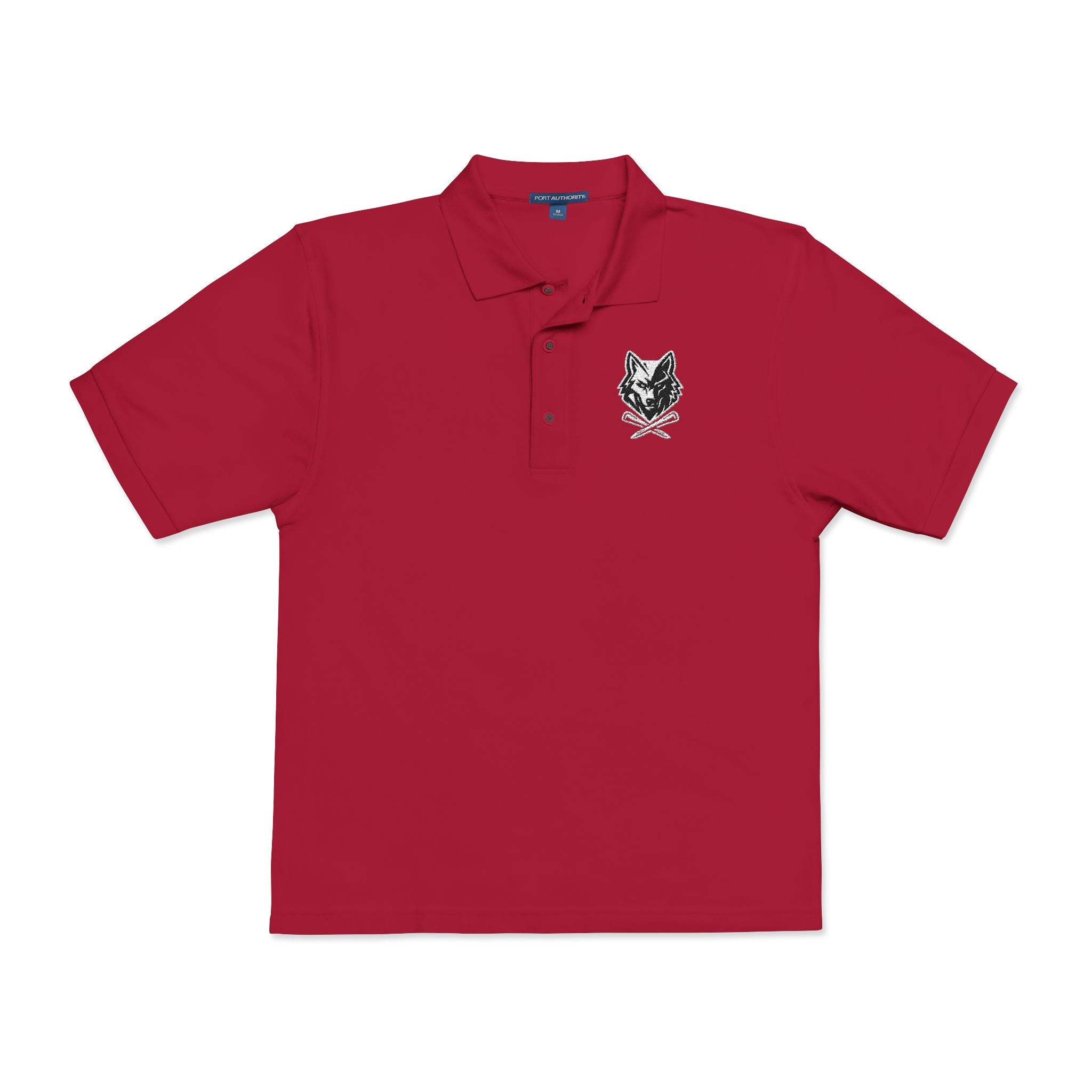 Embroidered Unisex Wolf & Tees Polo Shirt - Casual Golf Wear