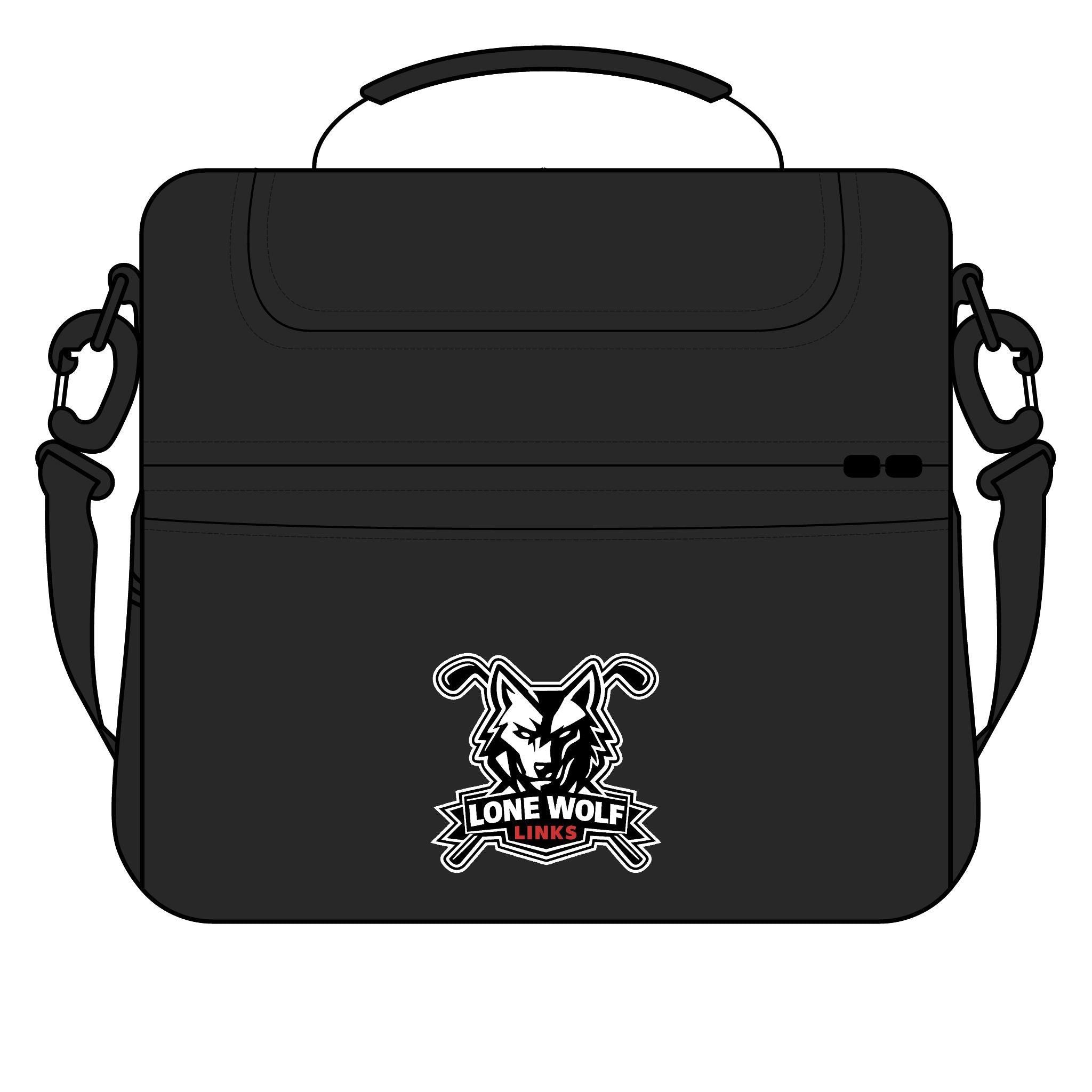 Lone Wolf Links Cooler Bag - Insulated Golf Lunch Cooler with Team Logo