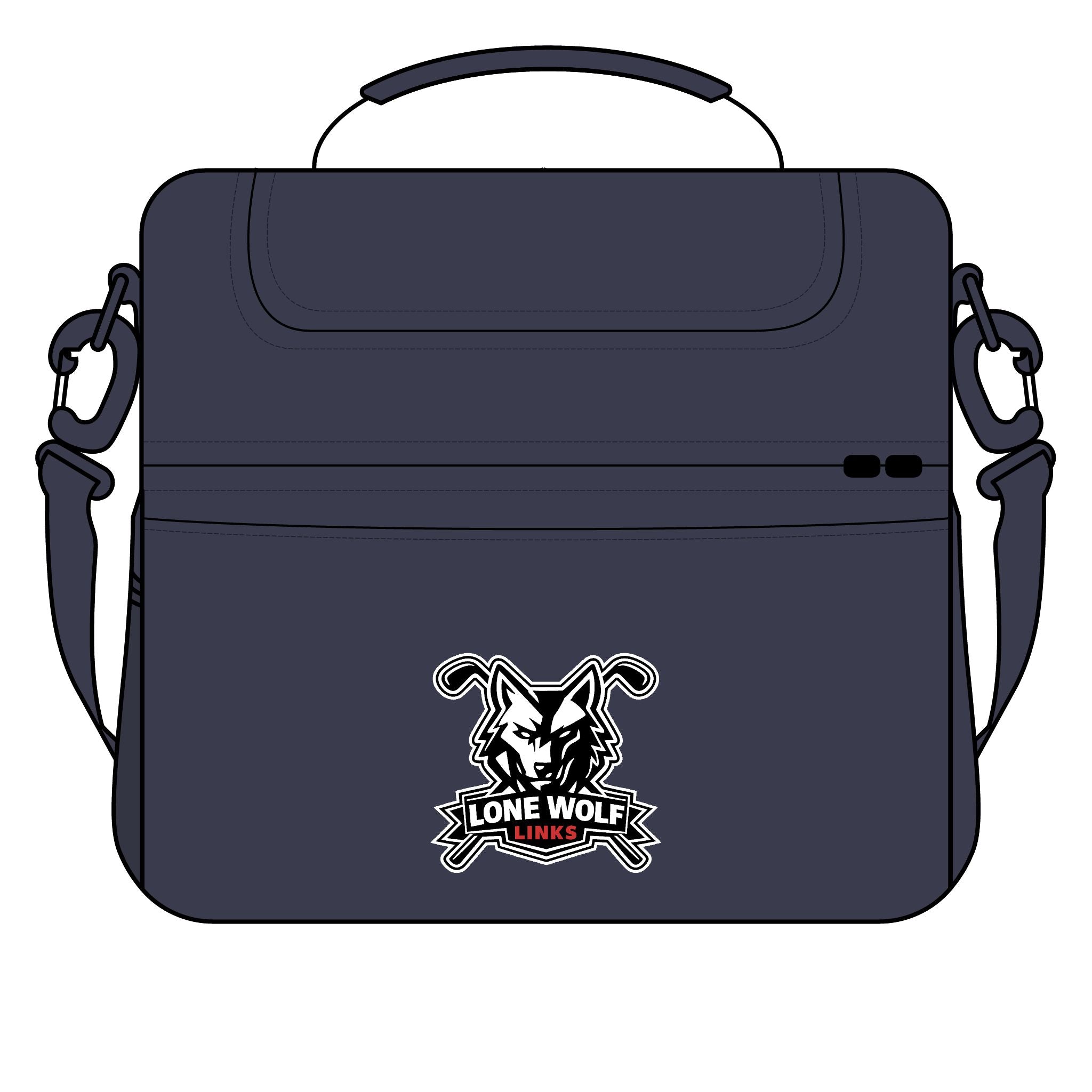 Lone Wolf Links Cooler Bag - Insulated Golf Lunch Cooler with Team Logo