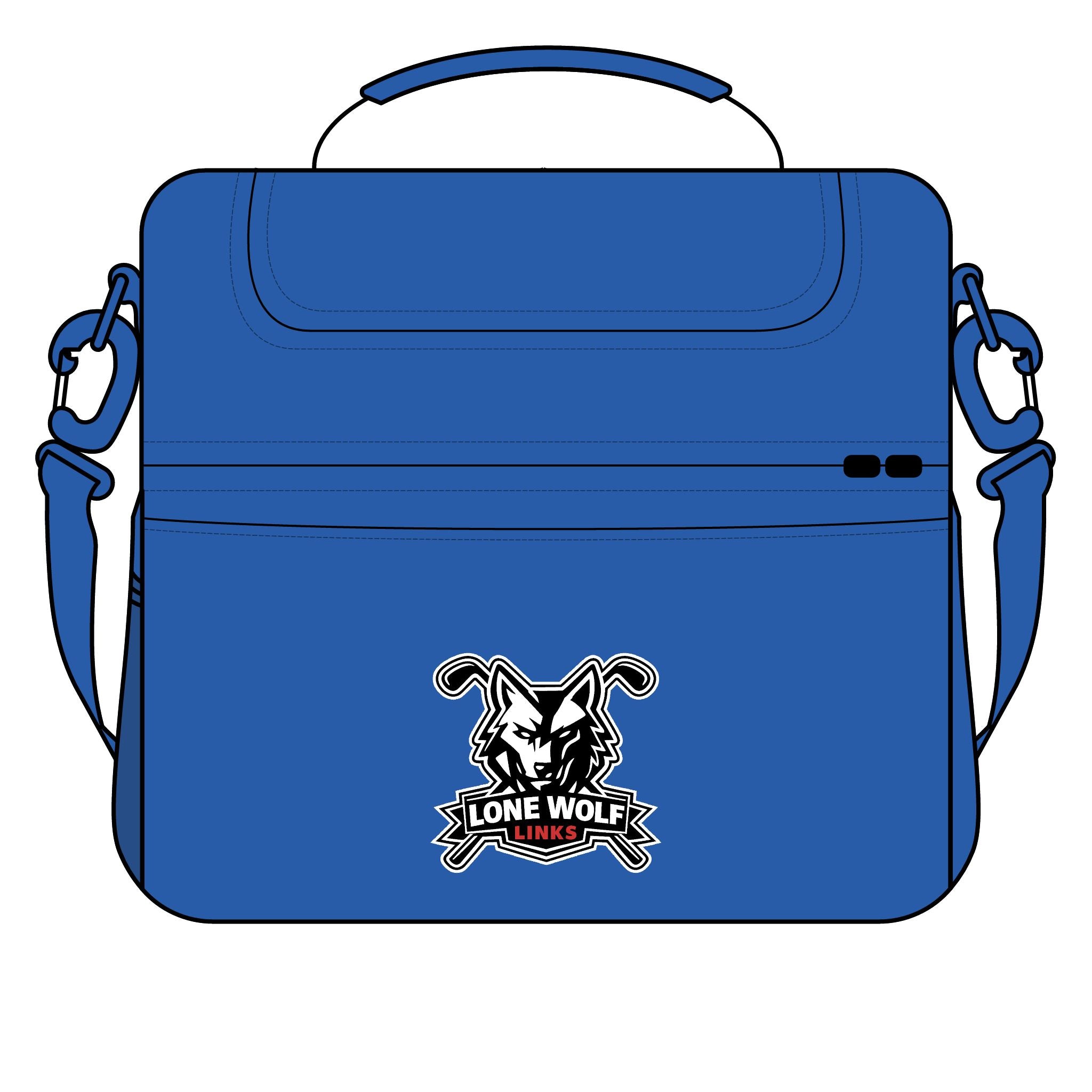 Lone Wolf Links Cooler Bag - Insulated Golf Lunch Cooler with Team Logo