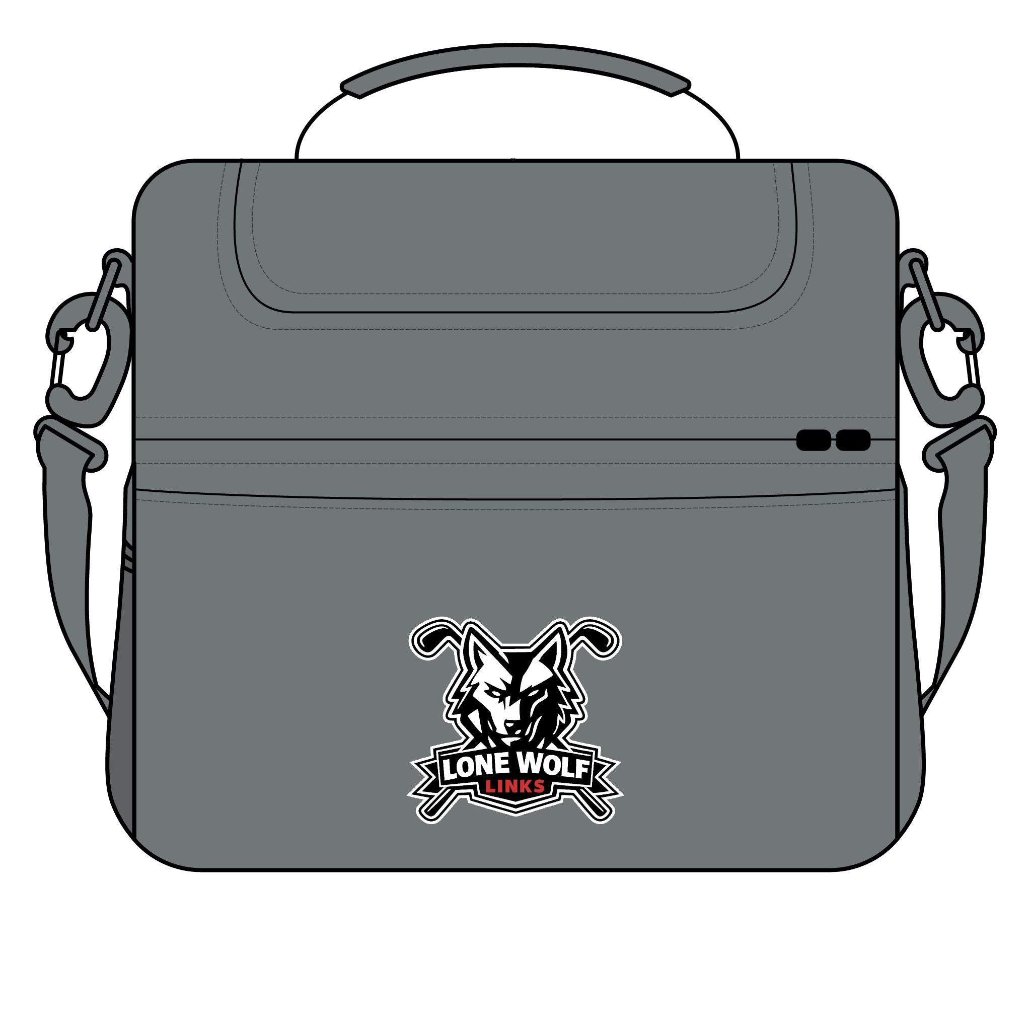 Lone Wolf Links Cooler Bag - Insulated Golf Lunch Cooler with Team Logo