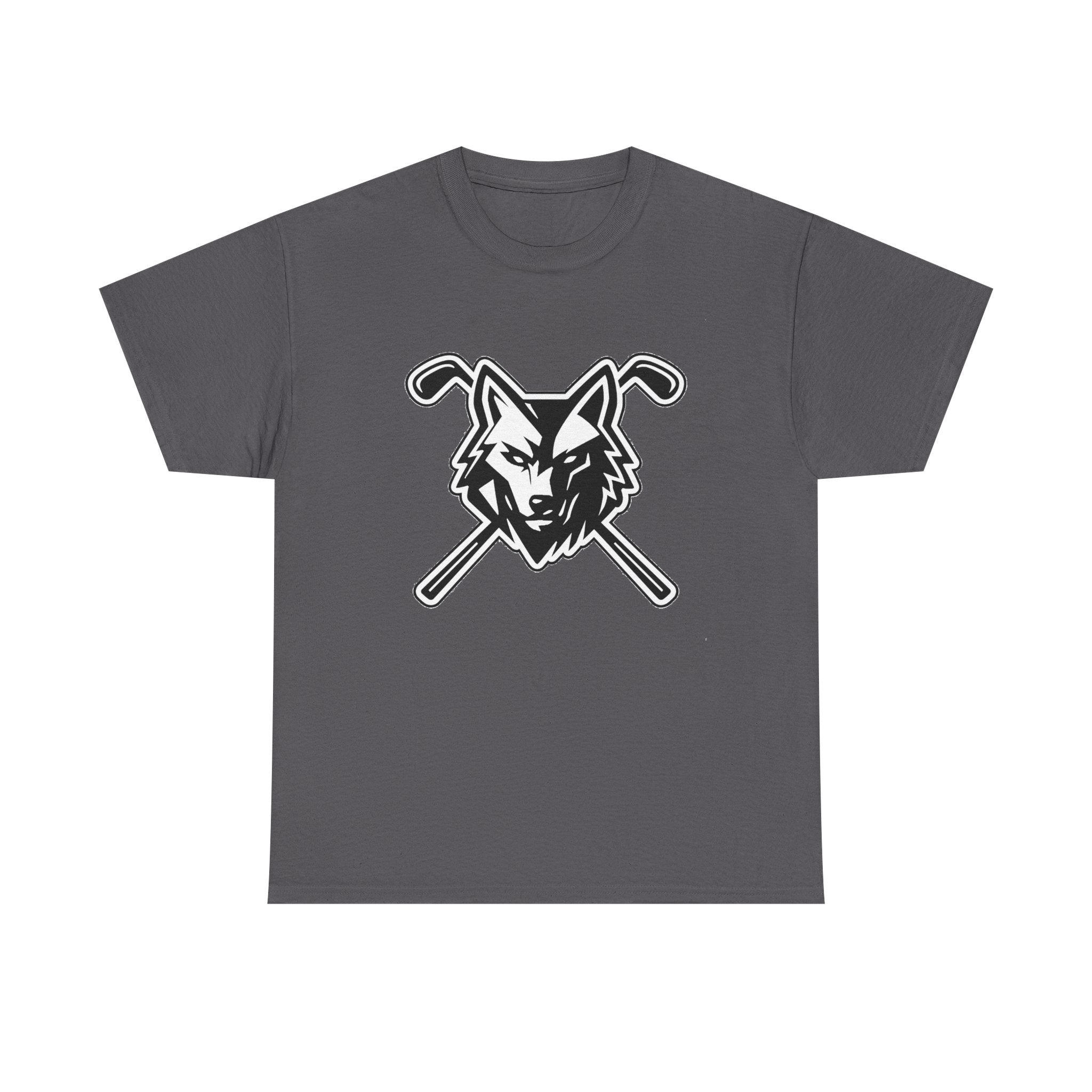Wolf With Crossing Clubs Logo Unisex Tee - Dark Colors