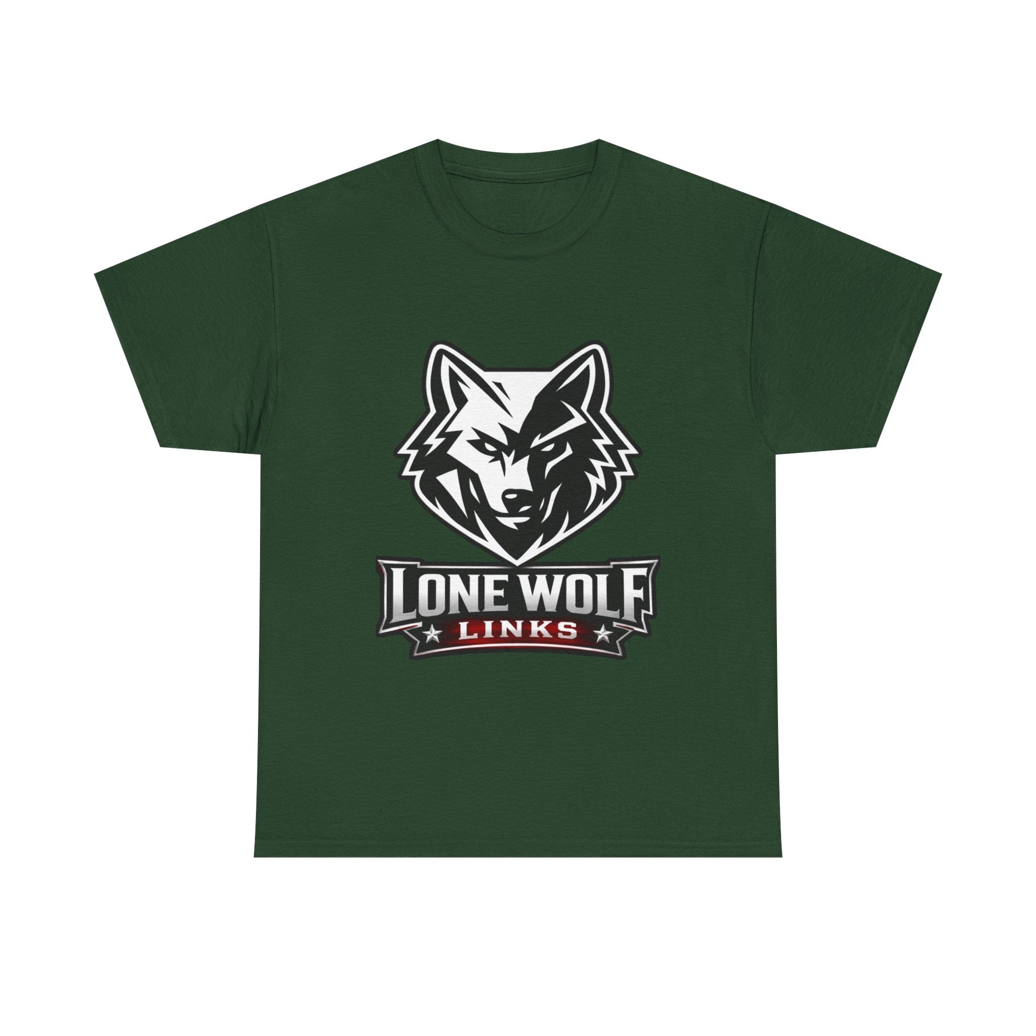 Lone Wolf Golf Unisex T-Shirt Dark Colors - 'Lone Wolf Links' Logo Tee