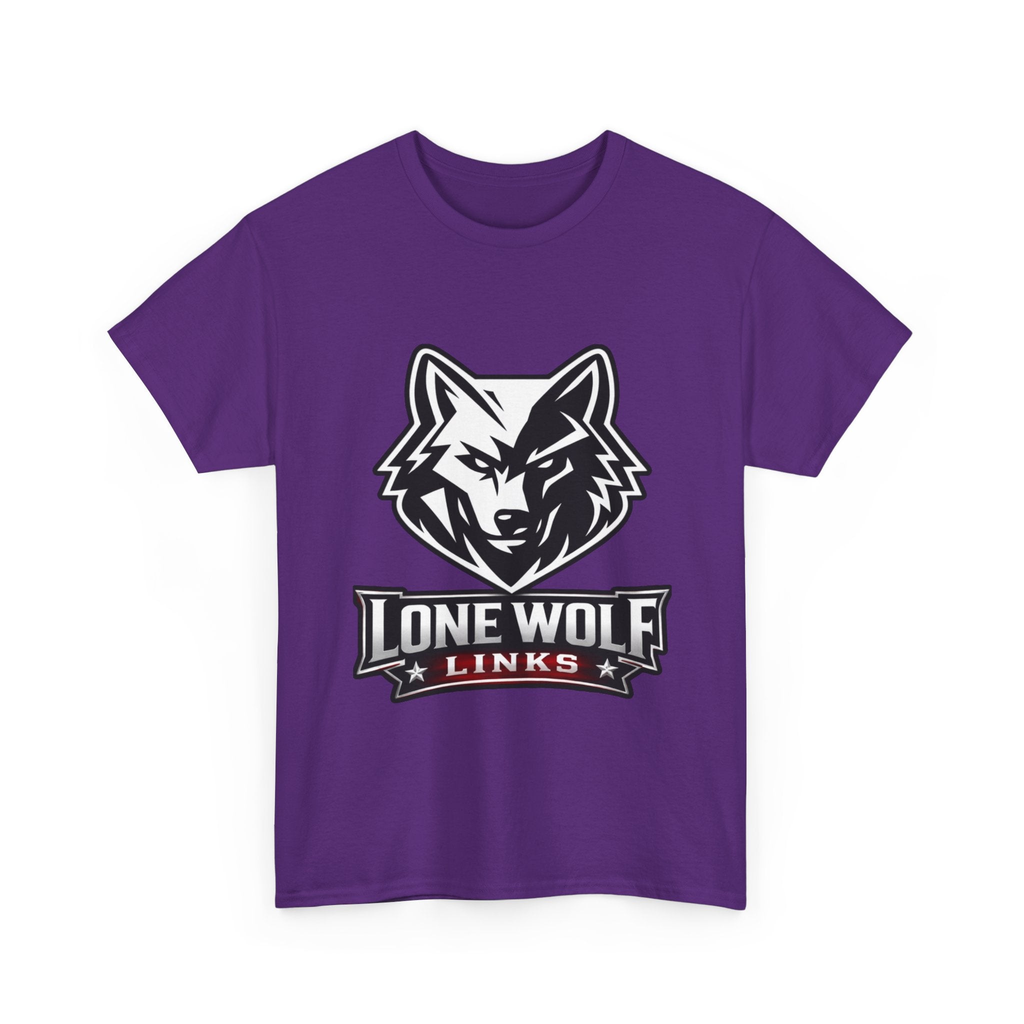 Lone Wolf Golf Unisex T-Shirt Dark Colors - 'Lone Wolf Links' Logo Tee