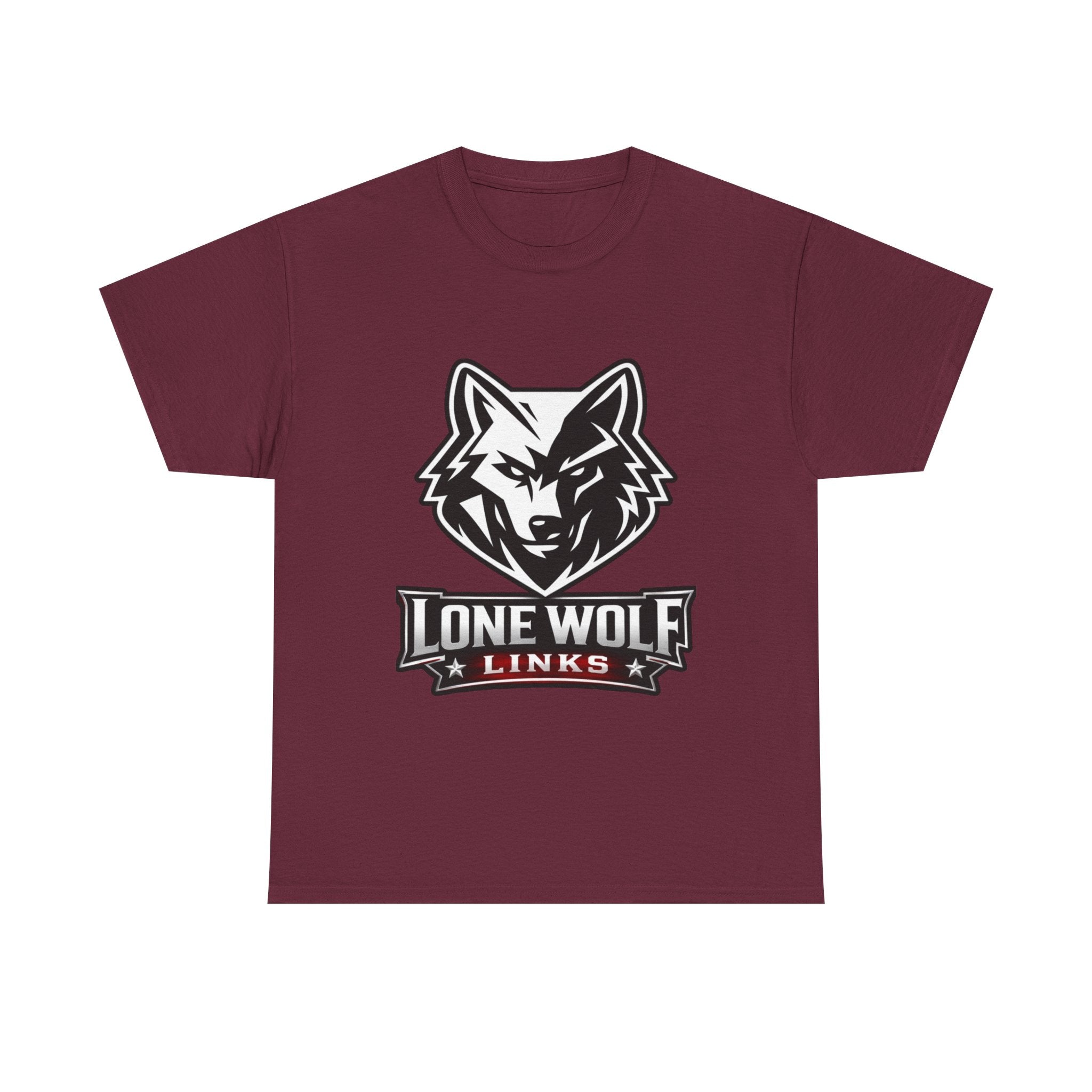 Lone Wolf Golf Unisex T-Shirt Dark Colors - 'Lone Wolf Links' Logo Tee