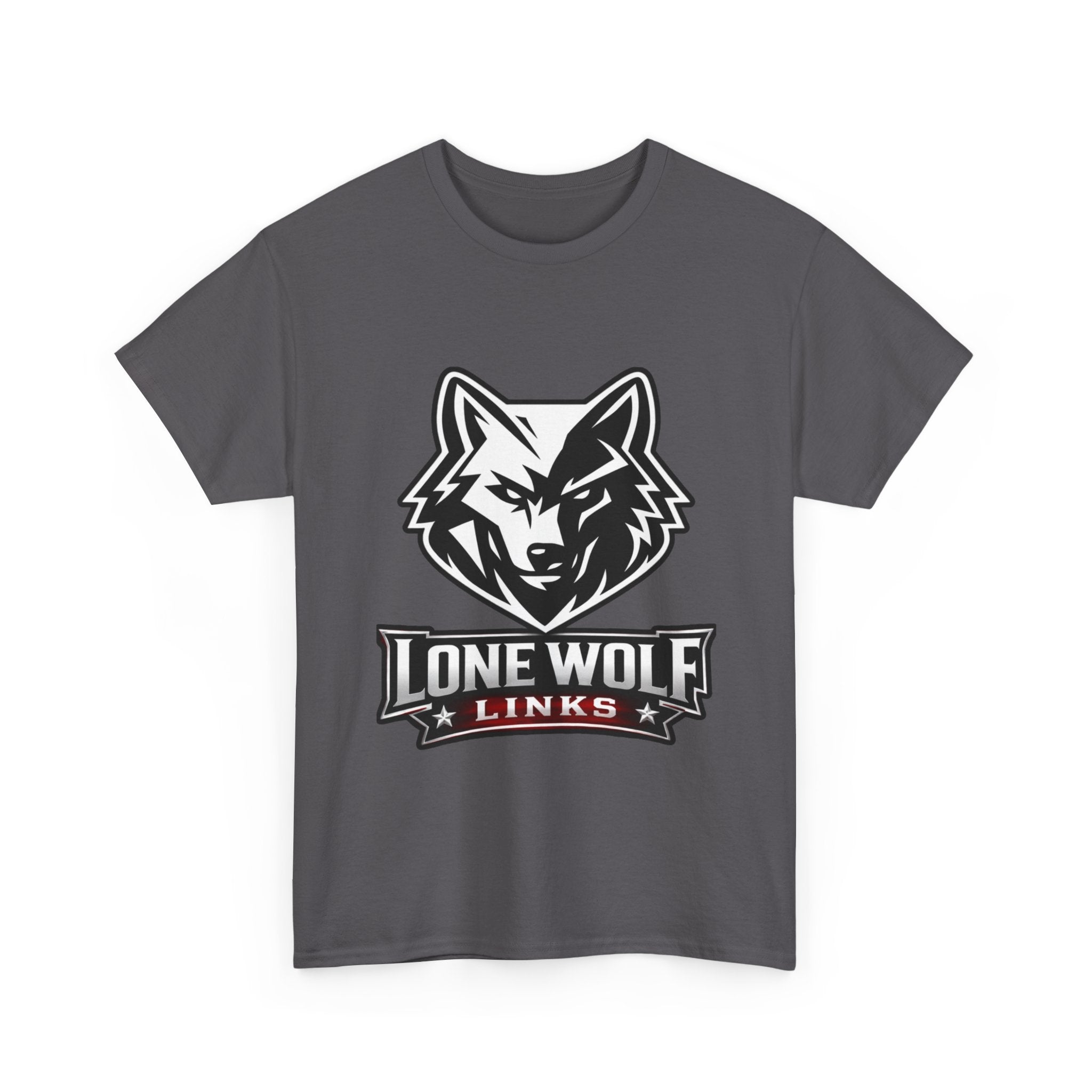 Lone Wolf Golf Unisex T-Shirt Dark Colors - 'Lone Wolf Links' Logo Tee