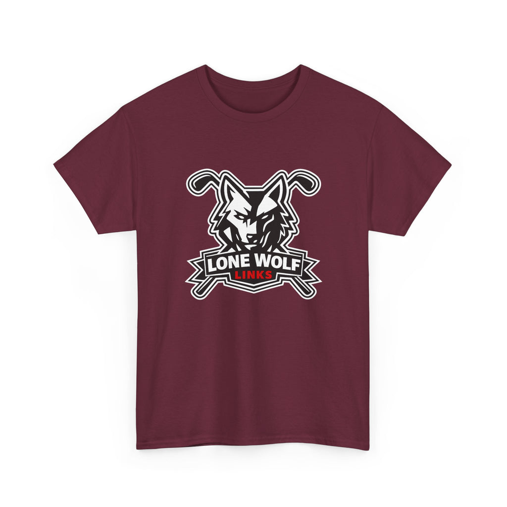 Lone Wolf Golf Unisex T-Shirt Dark Colors - 'Lone Wolf Links' Logo Tee
