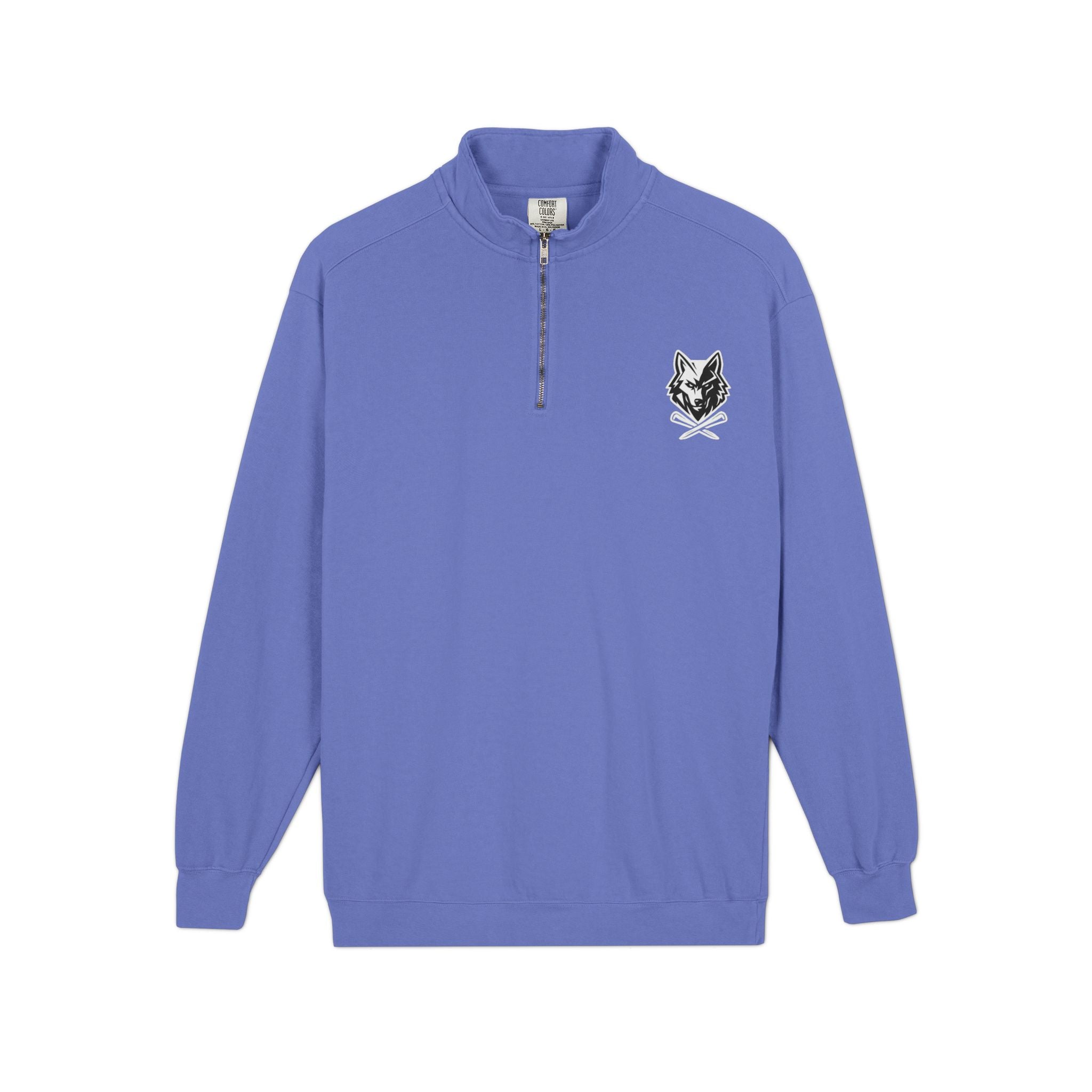 Wolf & Crossed Tee Quarter-Zip Unisex Sweatshirt