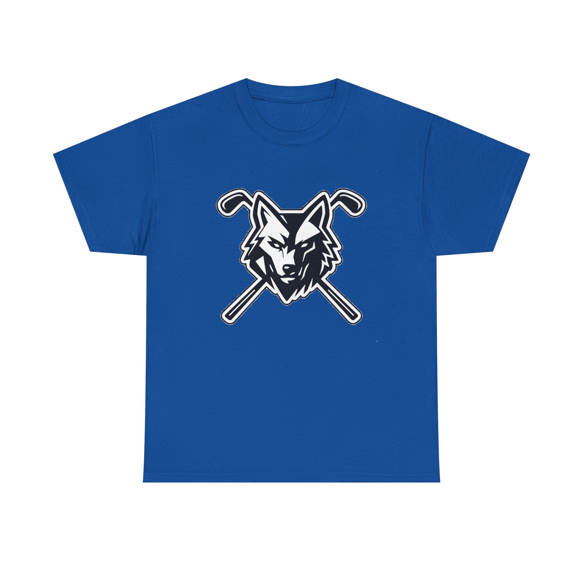 Wolf With Crossing Clubs Logo Unisex Tee - Dark Colors