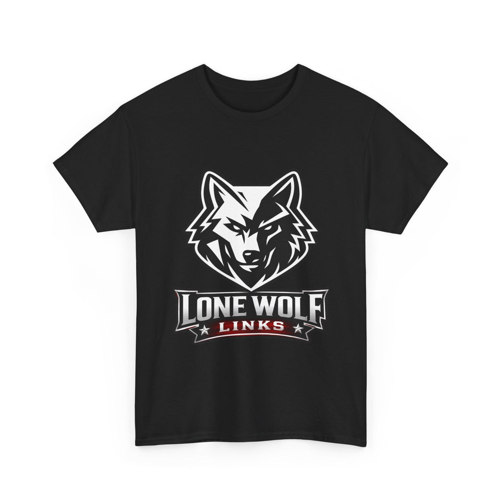 Lone Wolf Golf Unisex T-Shirt Dark Colors - 'Lone Wolf Links' Logo Tee
