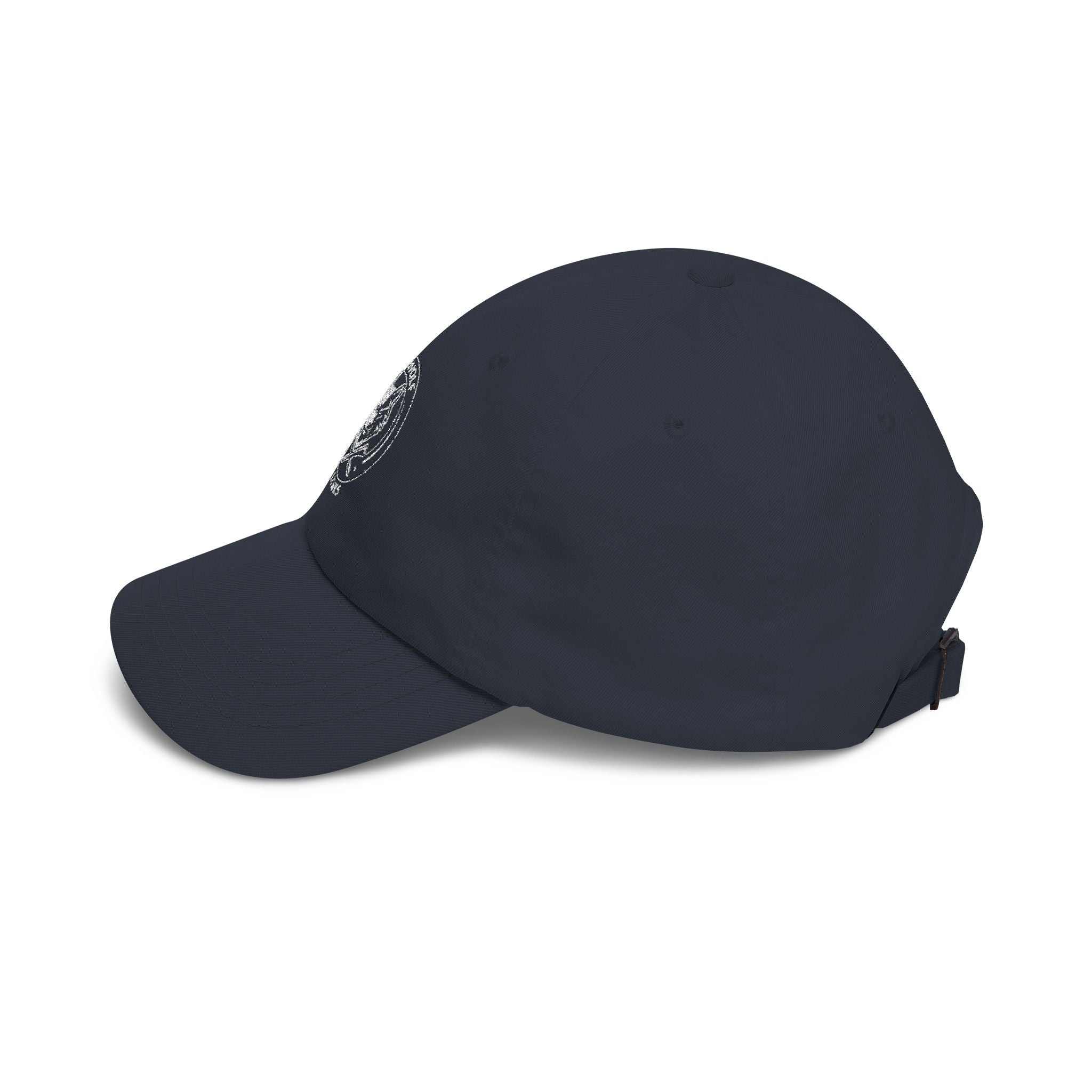 Wolf Emblem Dad Cap – Vintage Stone Wolf Logo Golf Hat