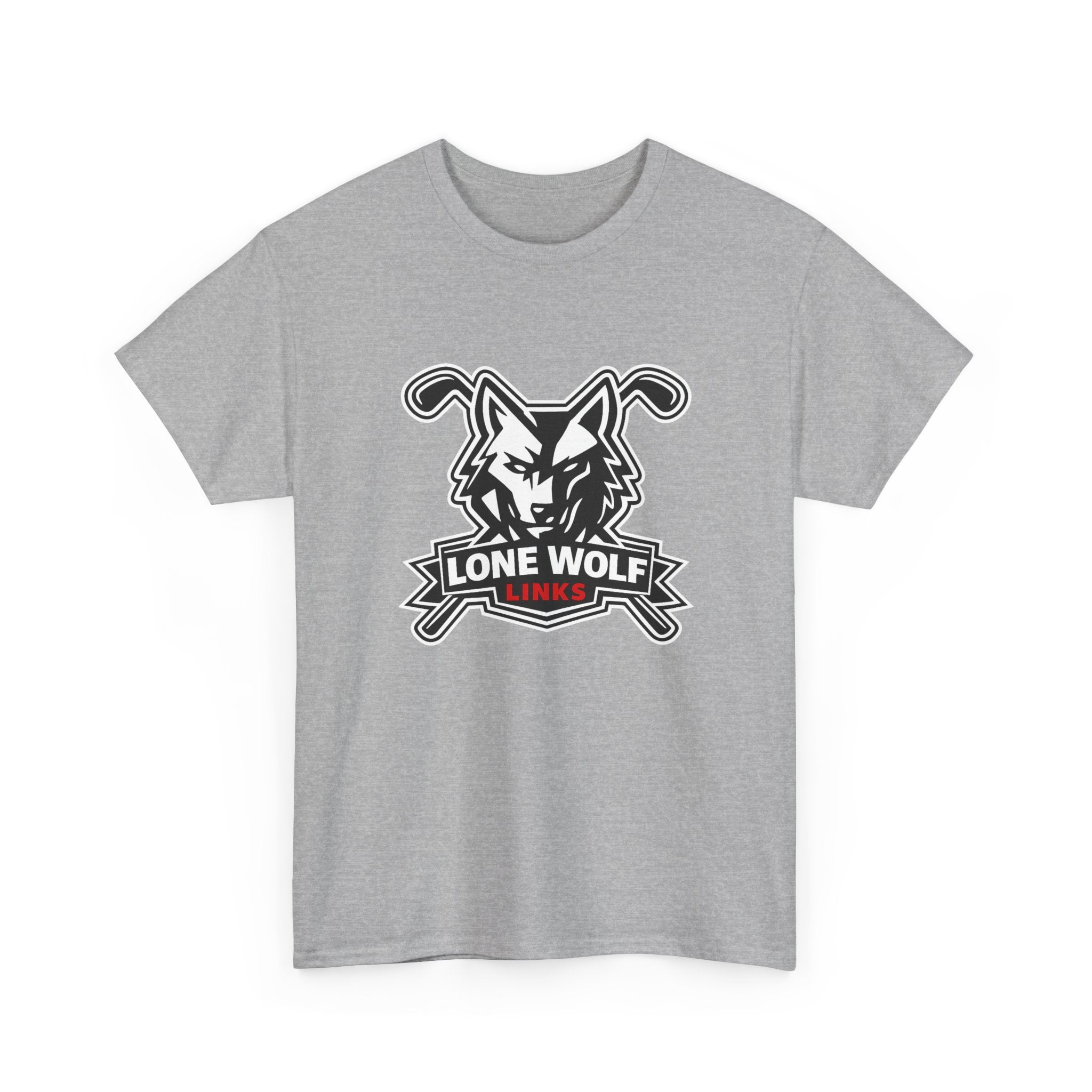 Lone Wolf Golf Unisex T-Shirt Dark Colors - 'Lone Wolf Links' Logo Tee