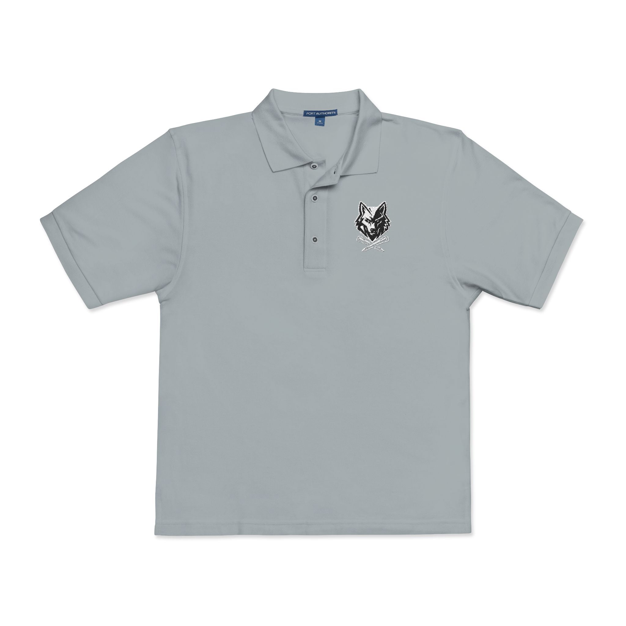Embroidered Unisex Wolf & Tees Polo Shirt - Casual Golf Wear