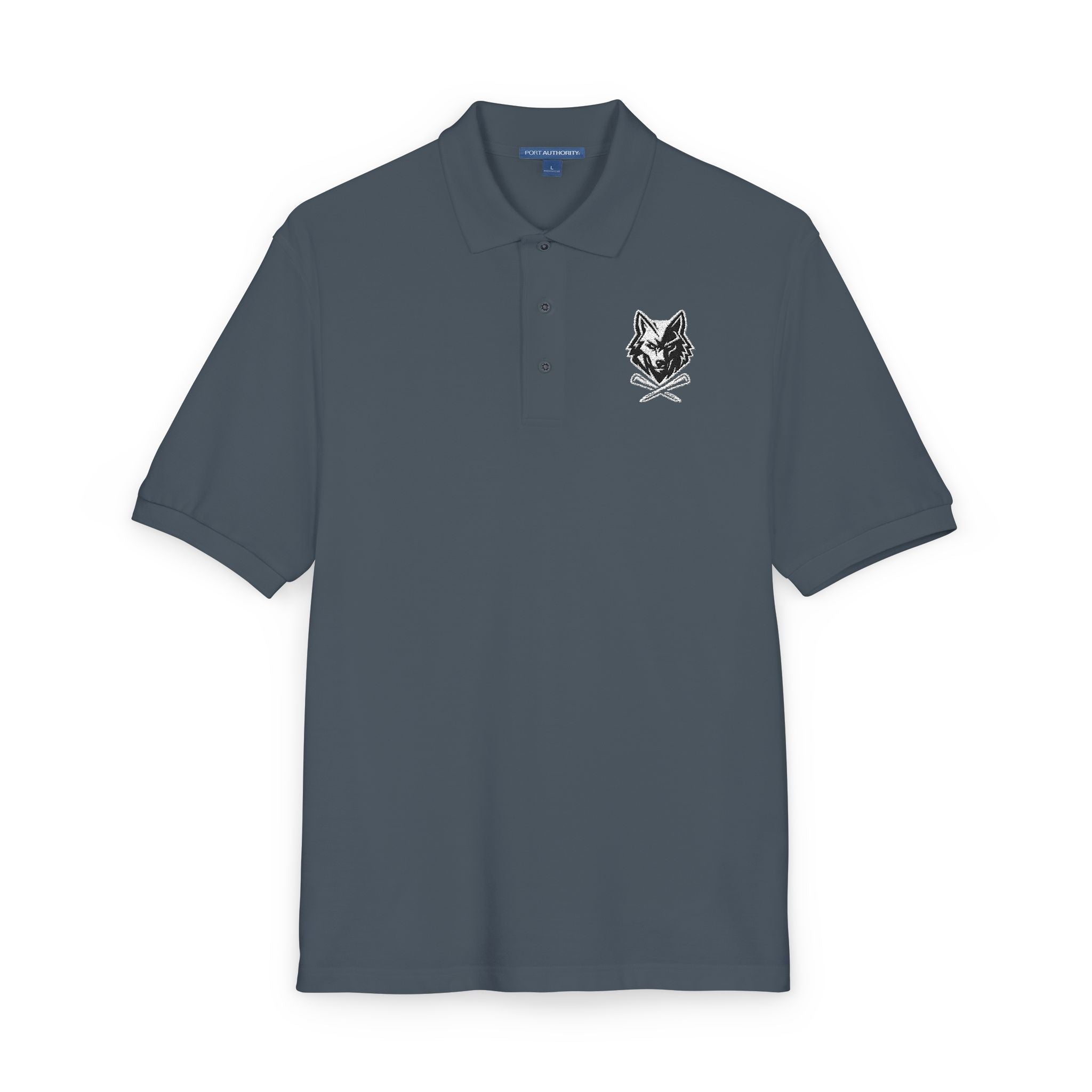 Embroidered Unisex Wolf & Tees Polo Shirt - Casual Golf Wear