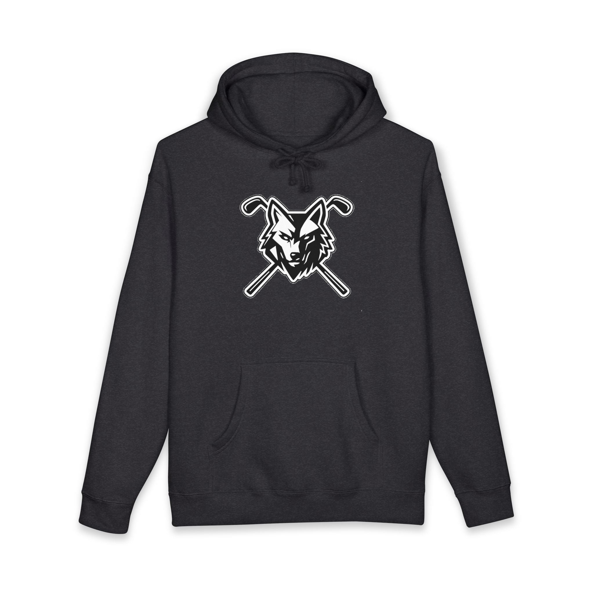 Wolf Head Golf Crossed Clubs Hoodie – Unisex Golf Wolf Logo Pullover
