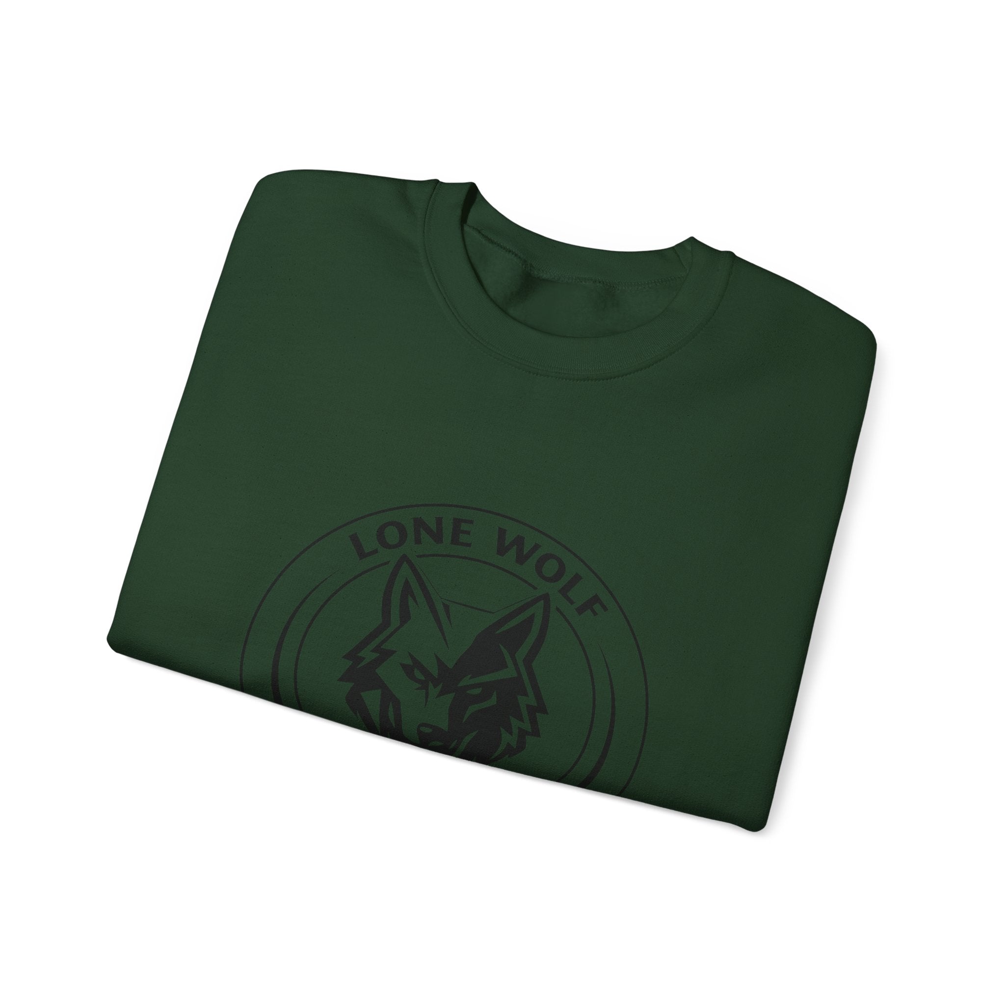 Lone Wolf Links Crewneck Sweatshirt - Unisex Golf Tee Logo Pullover