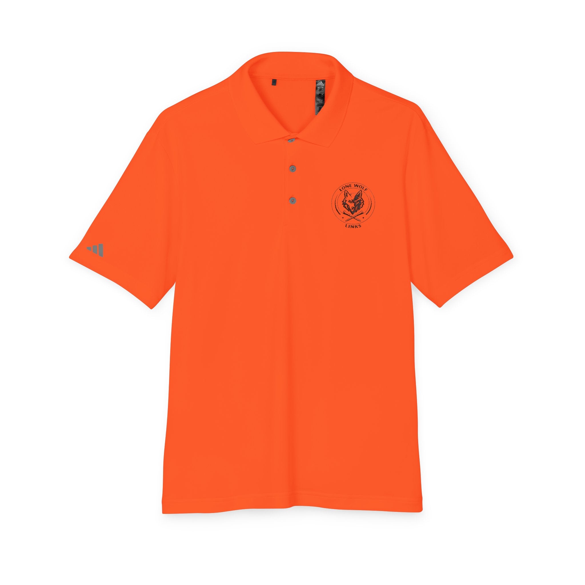 Unisex Performance Polo - Wolf with Crossed Tees