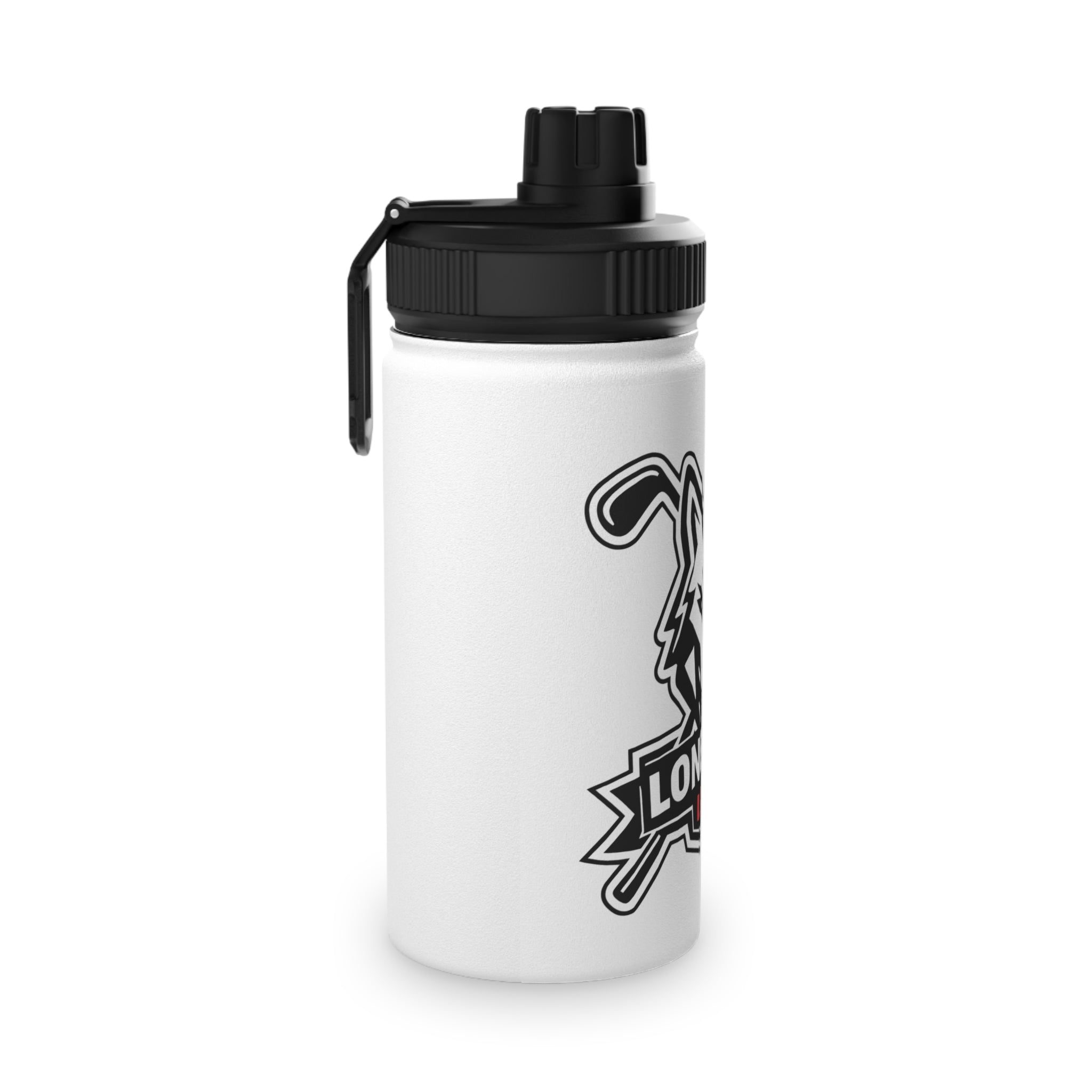 Lone Wolf Sports Stainless Steel Water Bottle - Insulated Athletic Bottle with Sports Lid