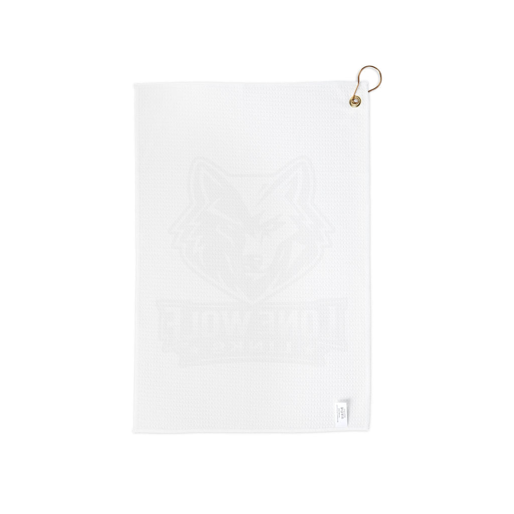 Lone Wolf Links Golf Towel – Embroidered Wolf Logo Cleaning Towel with Clip