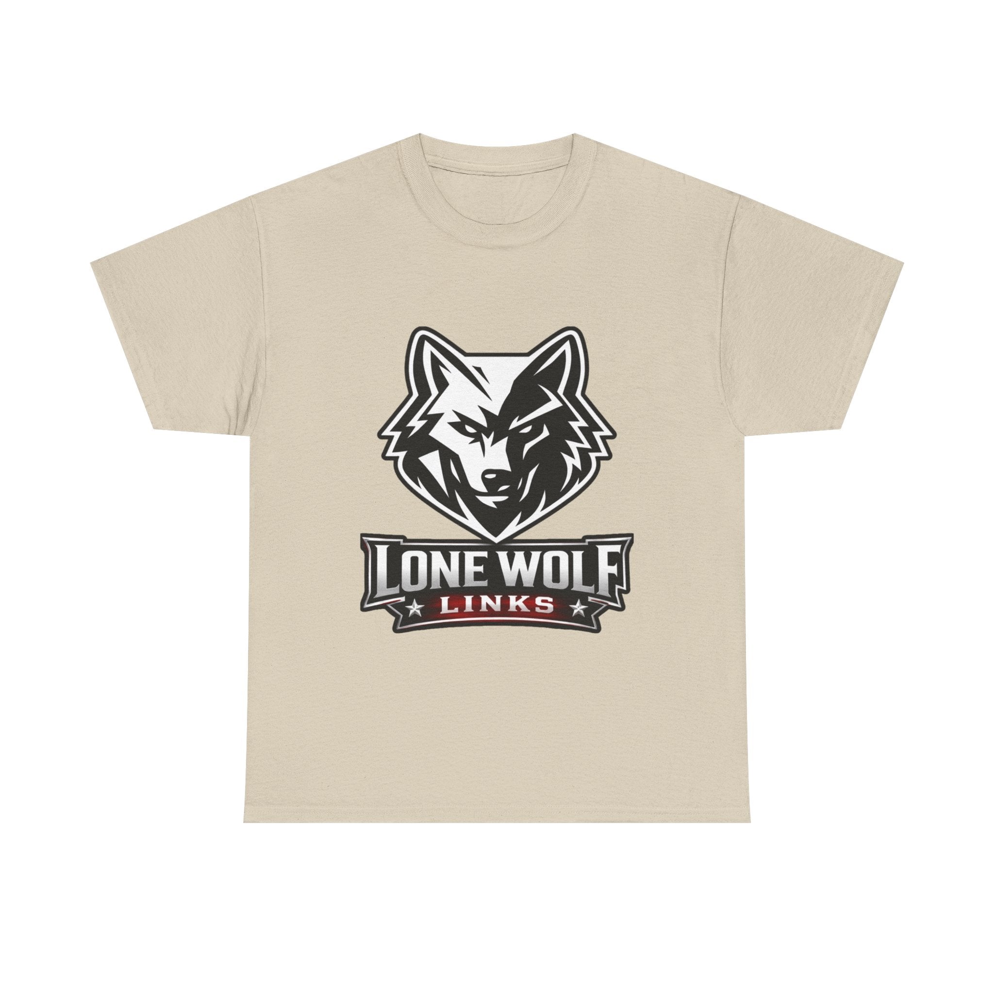 Wolf Logo T‑Shirt Unisex Light Colors - 'Lone Wolf Links' Graphic Tee