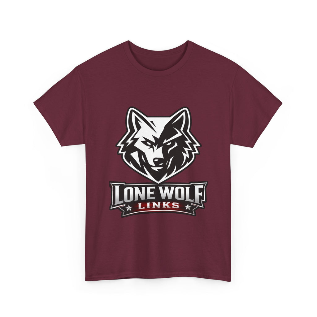 Lone Wolf Golf Unisex T-Shirt Dark Colors - 'Lone Wolf Links' Logo Tee