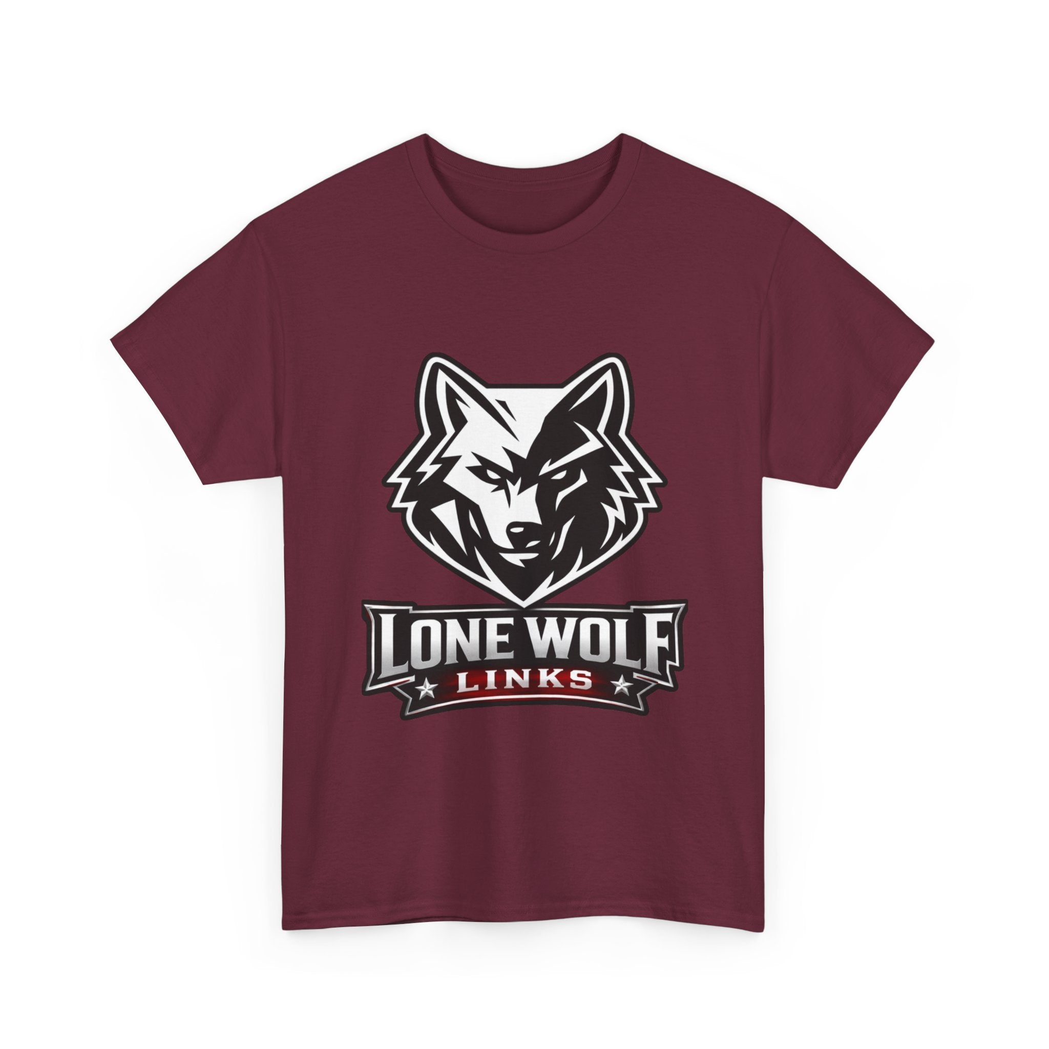 Lone Wolf Golf Unisex T-Shirt Dark Colors - 'Lone Wolf Links' Logo Tee