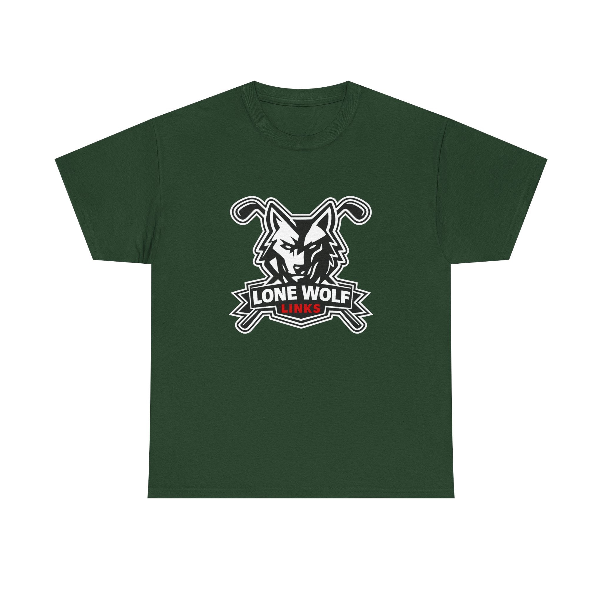 Lone Wolf Golf Unisex T-Shirt Dark Colors - 'Lone Wolf Links' Logo Tee
