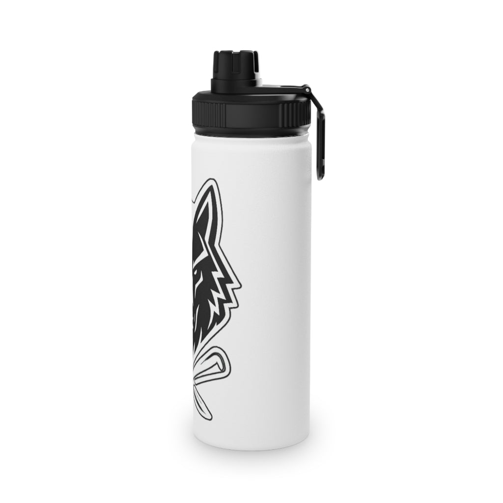 Wolf Logo Stainless Steel Water Bottle - Sports Lid, Insulated Sports Bottle