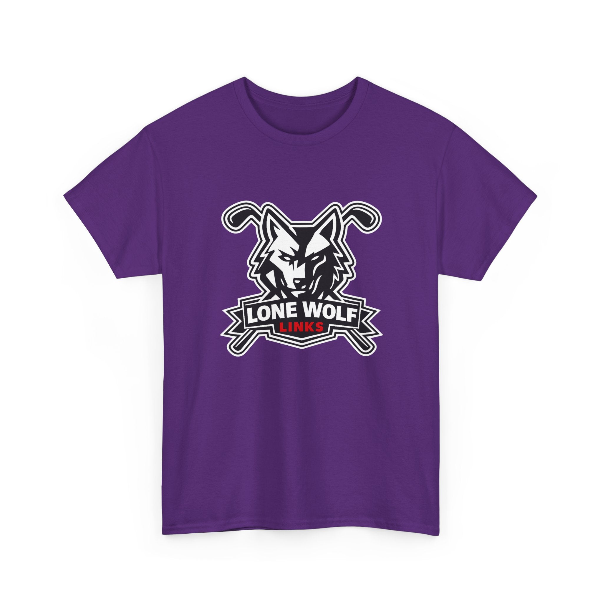 Lone Wolf Golf Unisex T-Shirt Dark Colors - 'Lone Wolf Links' Logo Tee