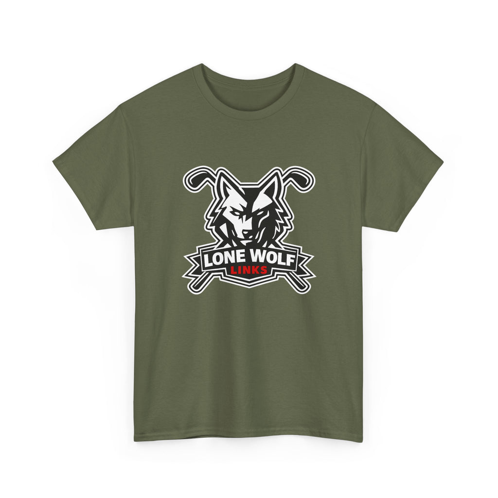 Lone Wolf Golf Unisex T-Shirt Dark Colors - 'Lone Wolf Links' Logo Tee