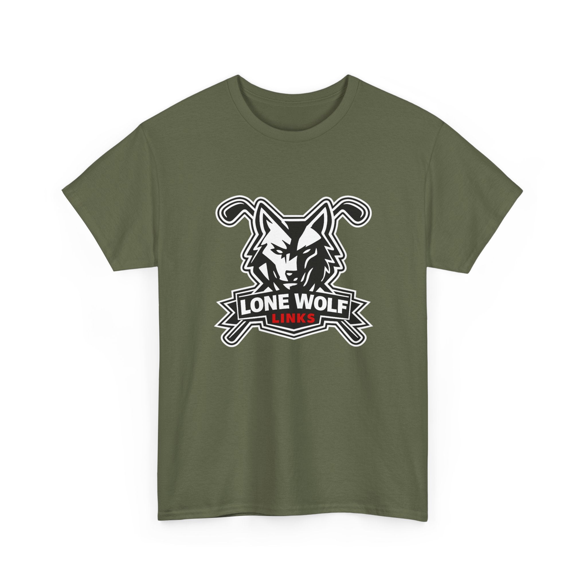 Lone Wolf Golf Unisex T-Shirt Dark Colors - 'Lone Wolf Links' Logo Tee