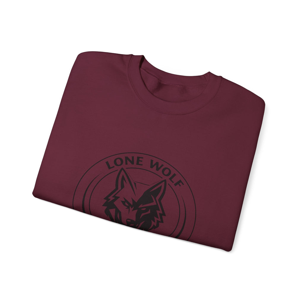 Lone Wolf Links Crewneck Sweatshirt - Unisex Golf Tee Logo Pullover