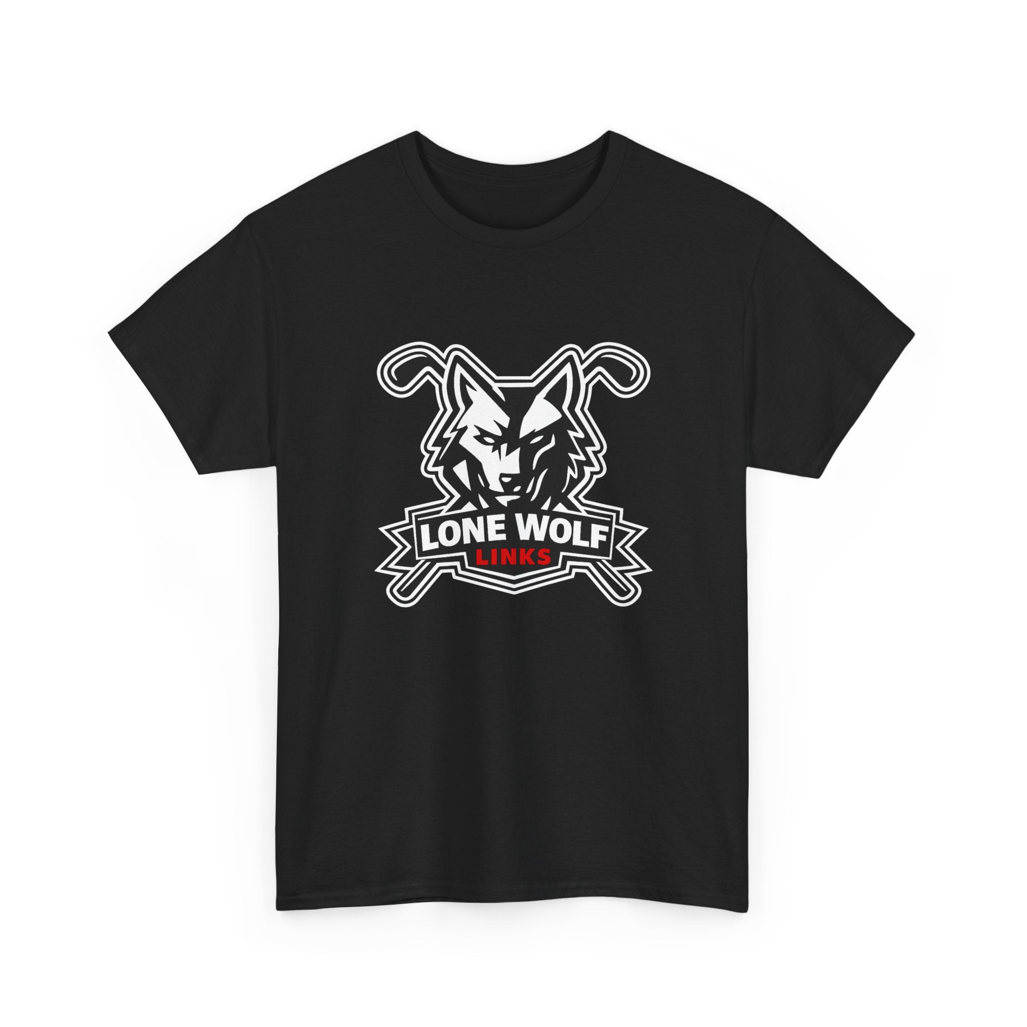 Lone Wolf Golf Unisex T-Shirt Dark Colors - 'Lone Wolf Links' Logo Tee