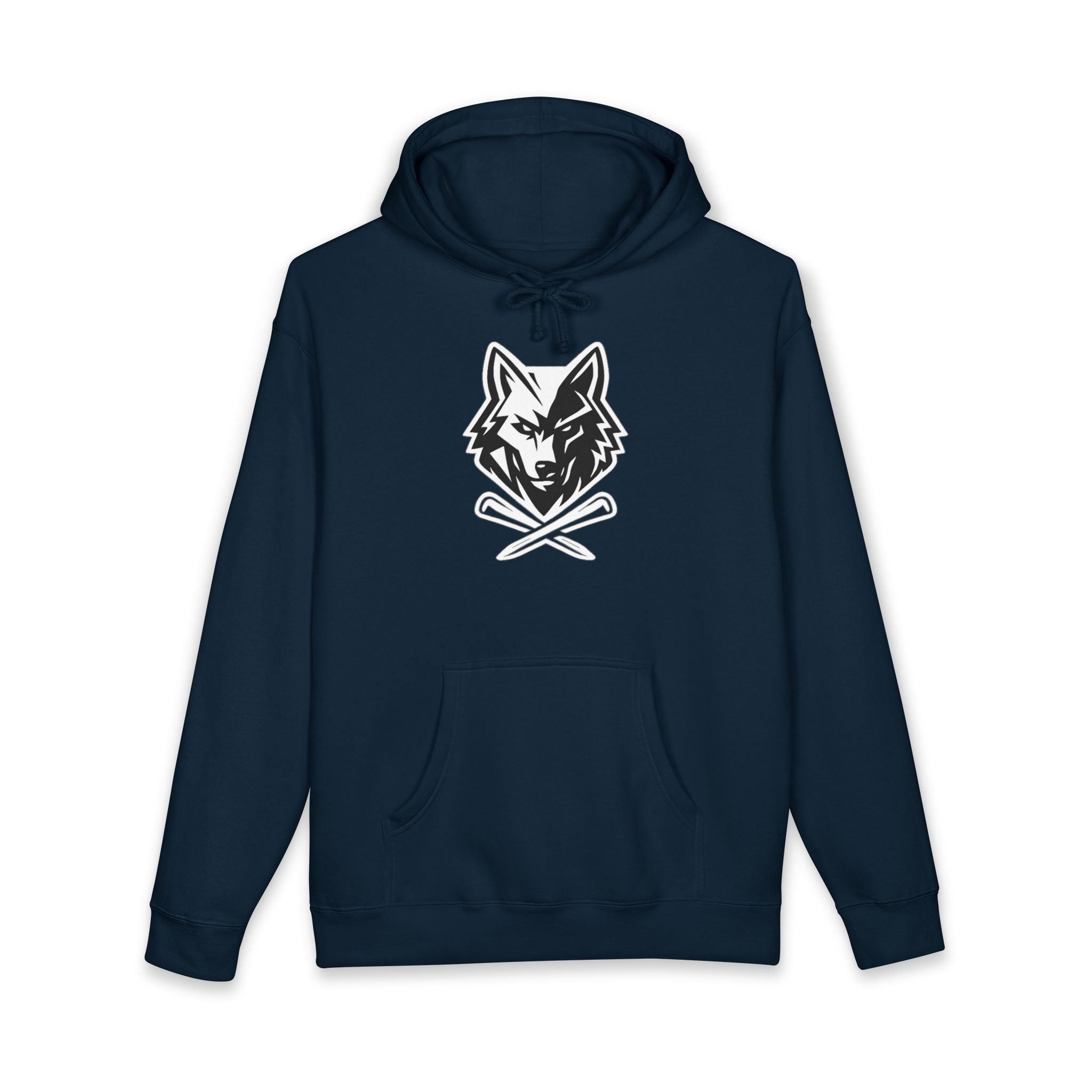 Wolf Head Golf Crossed Tees Hoodie – Unisex Golf Wolf Logo Pullover